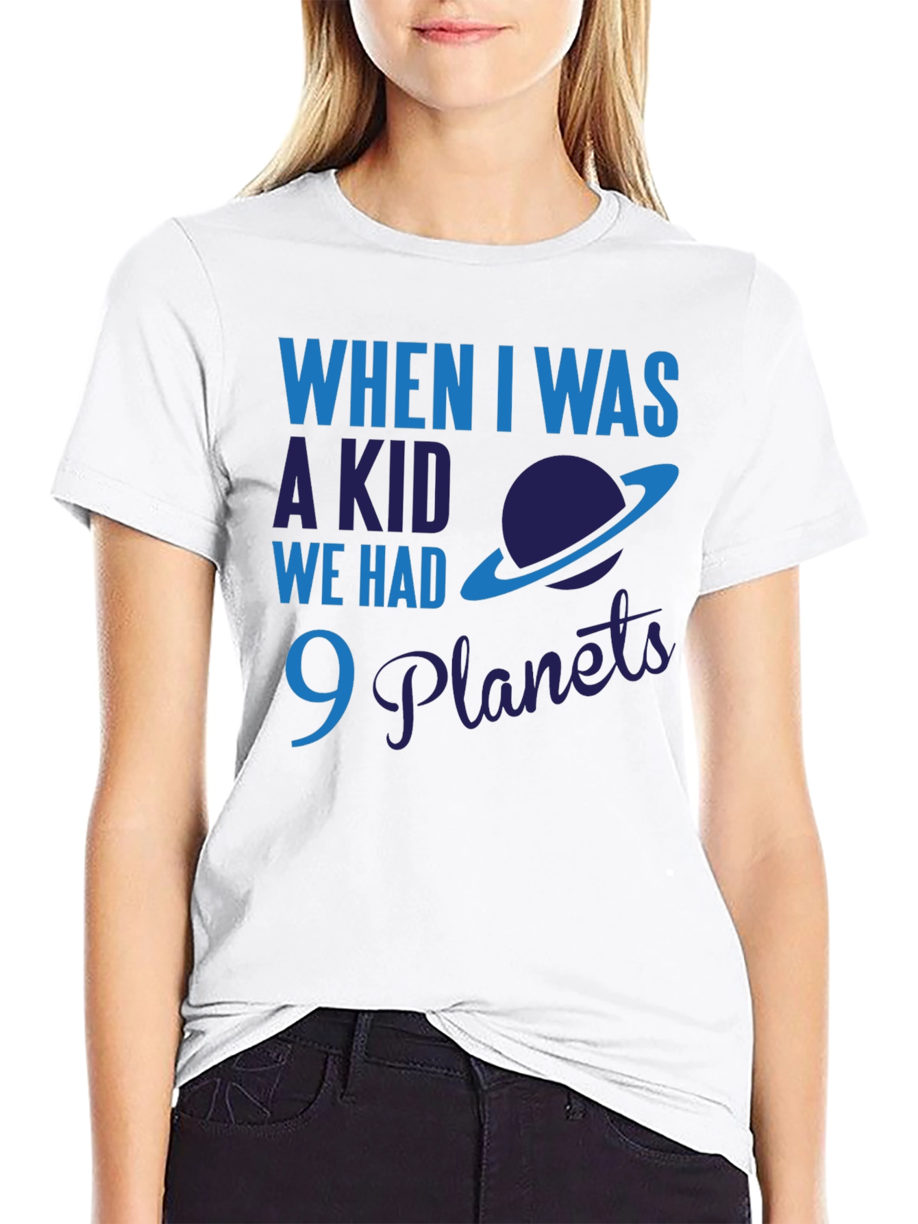 9 Planets Funny Astronomy Graphic Tee