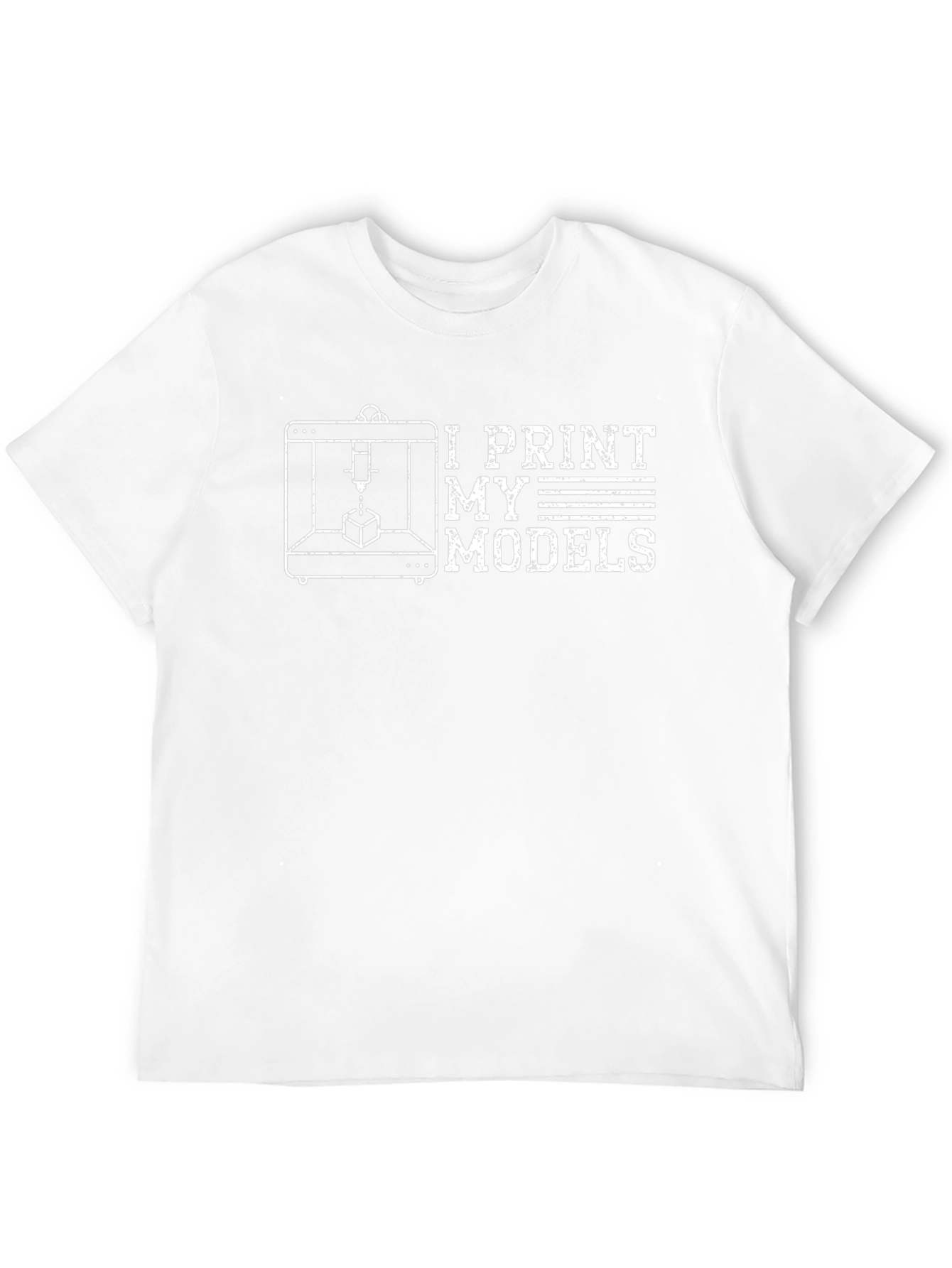 I Print My Models 3D Printer T-Shirt - Black