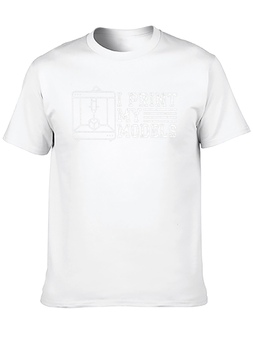I Print My Models 3D Printer T-Shirt - Black