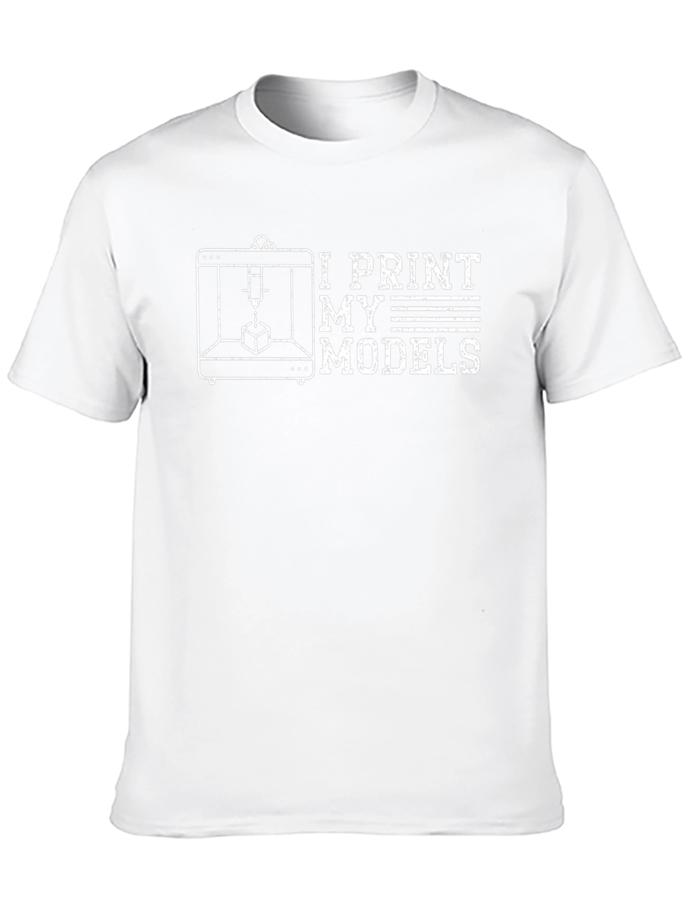 I Print My Models 3D Printer T-Shirt - Black