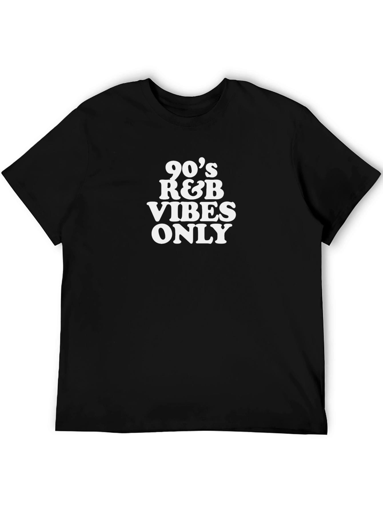 90s R&B Vibes Only Black T-Shirt