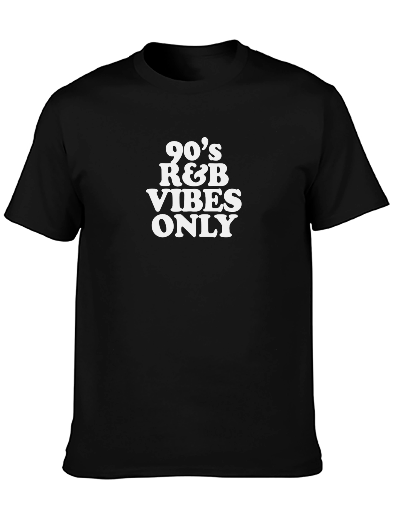 90s R&B Vibes Only Black T-Shirt
