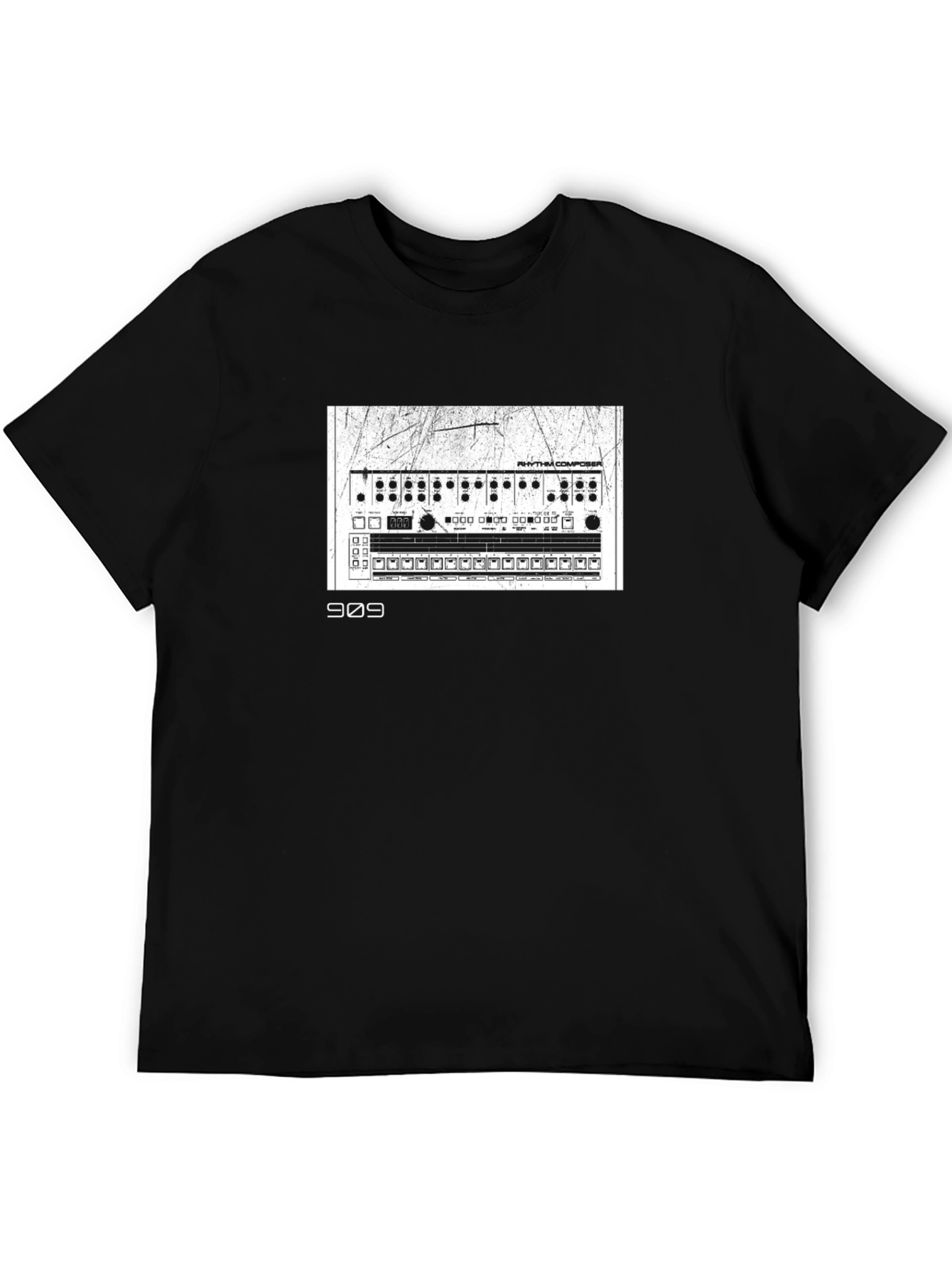 909 Rhythm Composer Black T-Shirt
