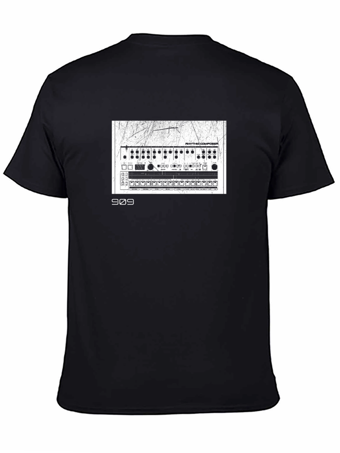 909 Rhythm Composer Black T-Shirt