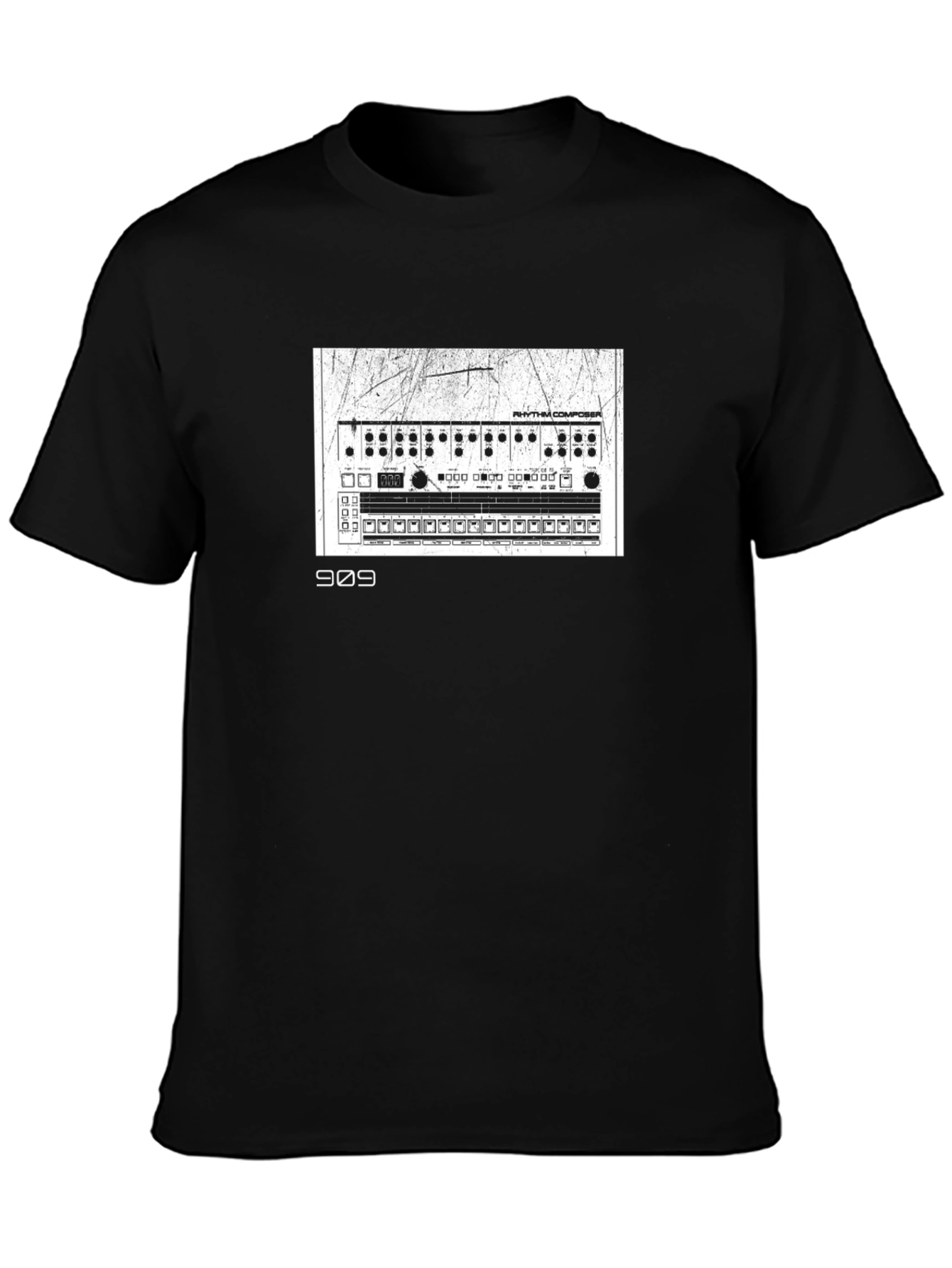 909 Rhythm Composer Black T-Shirt