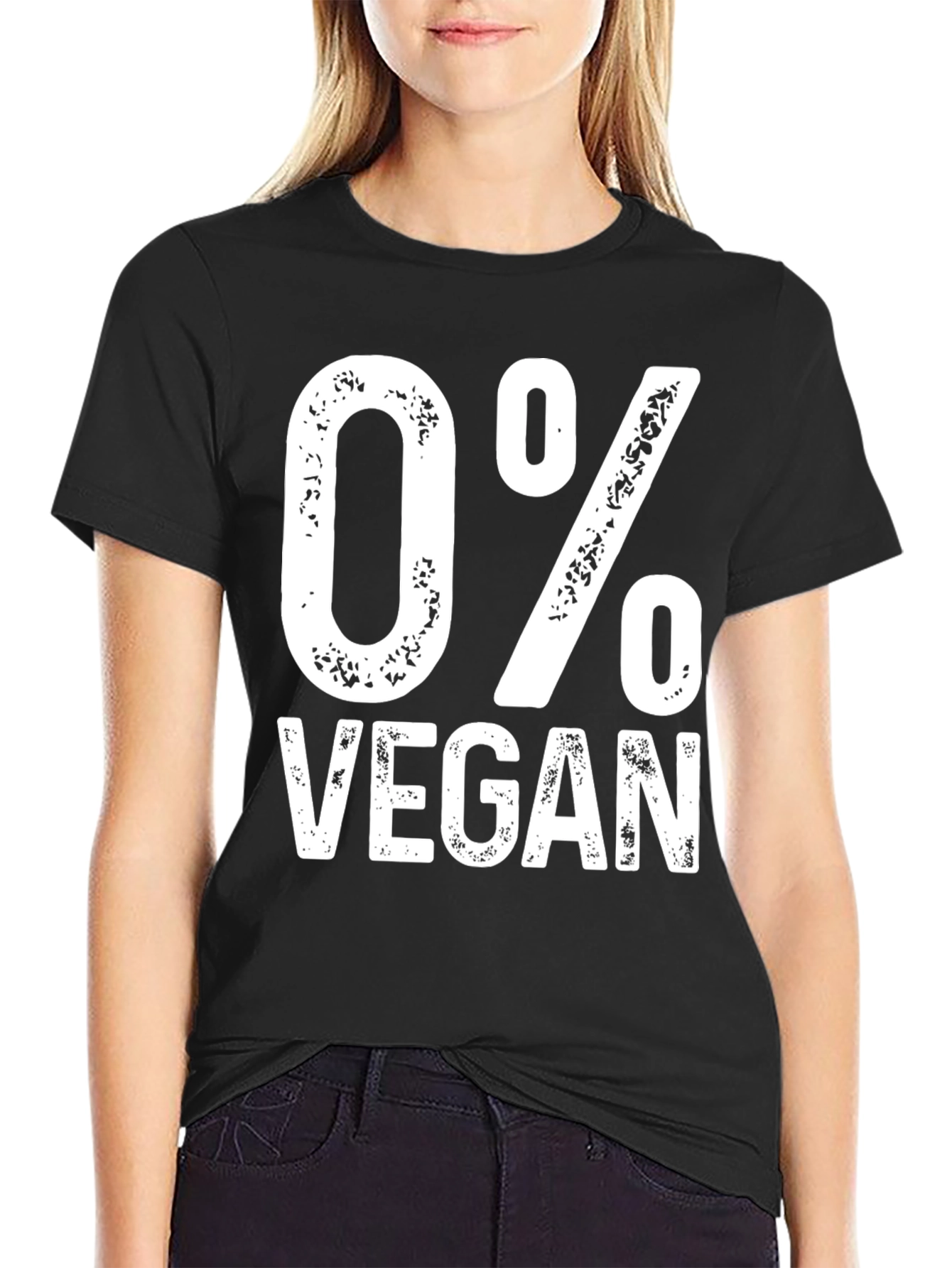 0% Vegan Graphic Tee - Unisex Novelty T-Shirt