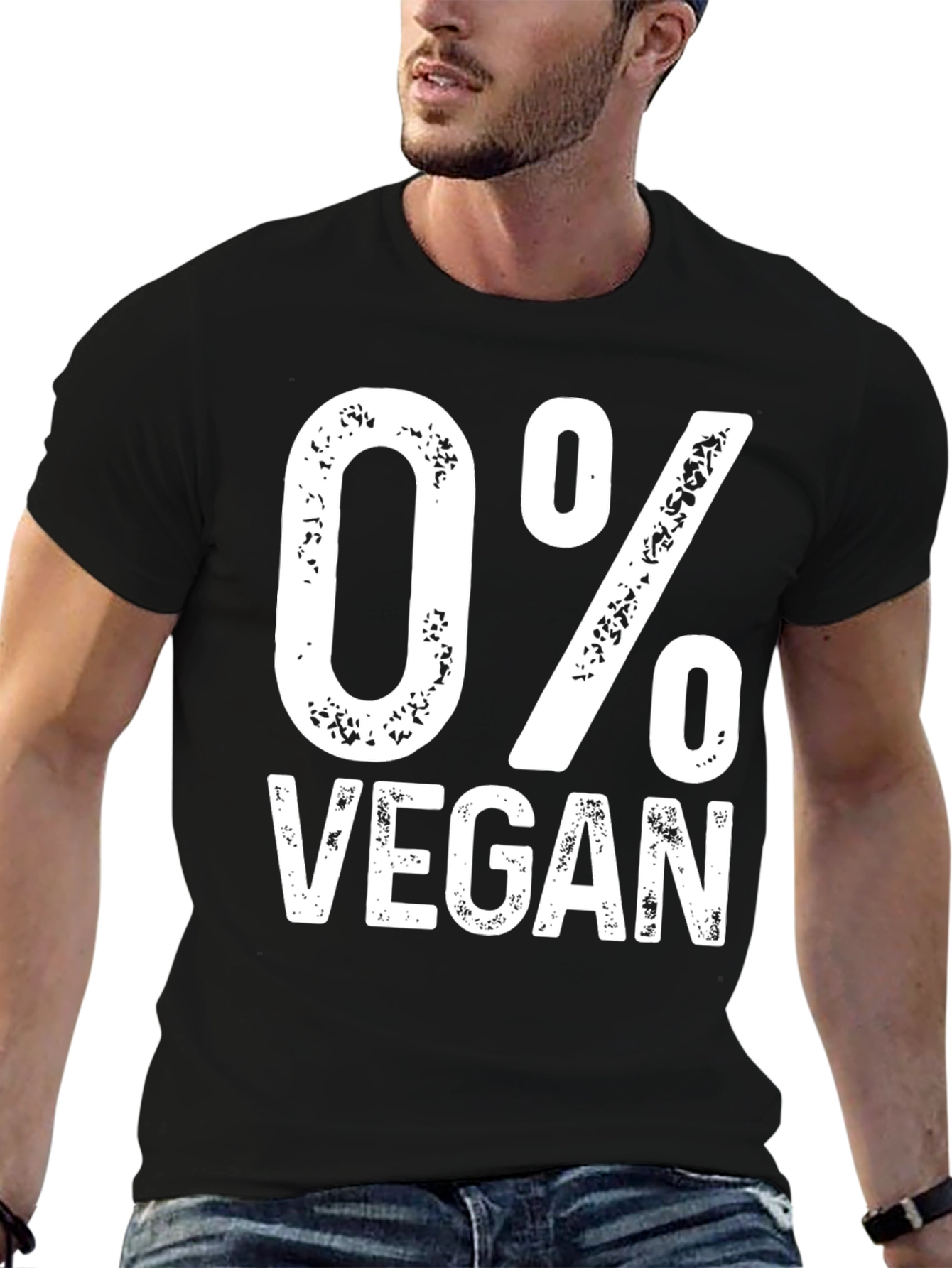 0% Vegan Graphic Tee - Unisex Novelty T-Shirt