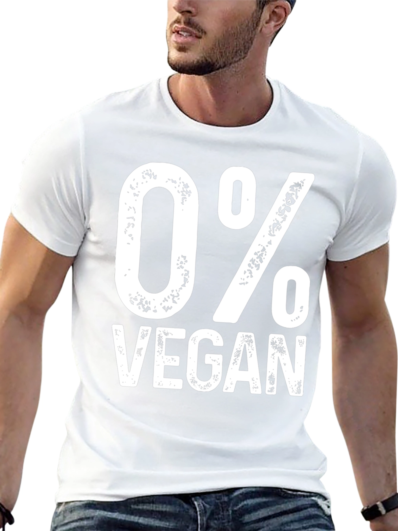 0% Vegan Graphic Tee - Unisex Novelty T-Shirt