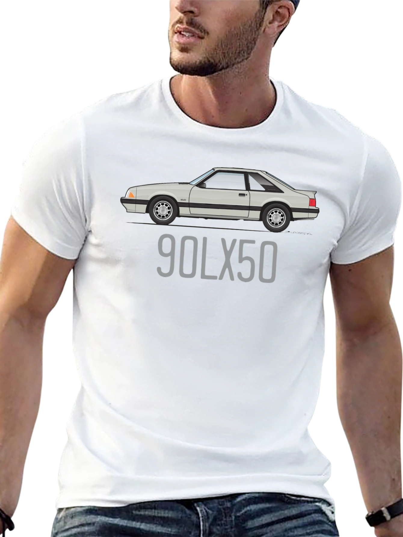 90LX50 Car T-Shirt - Automotive Fan Apparel