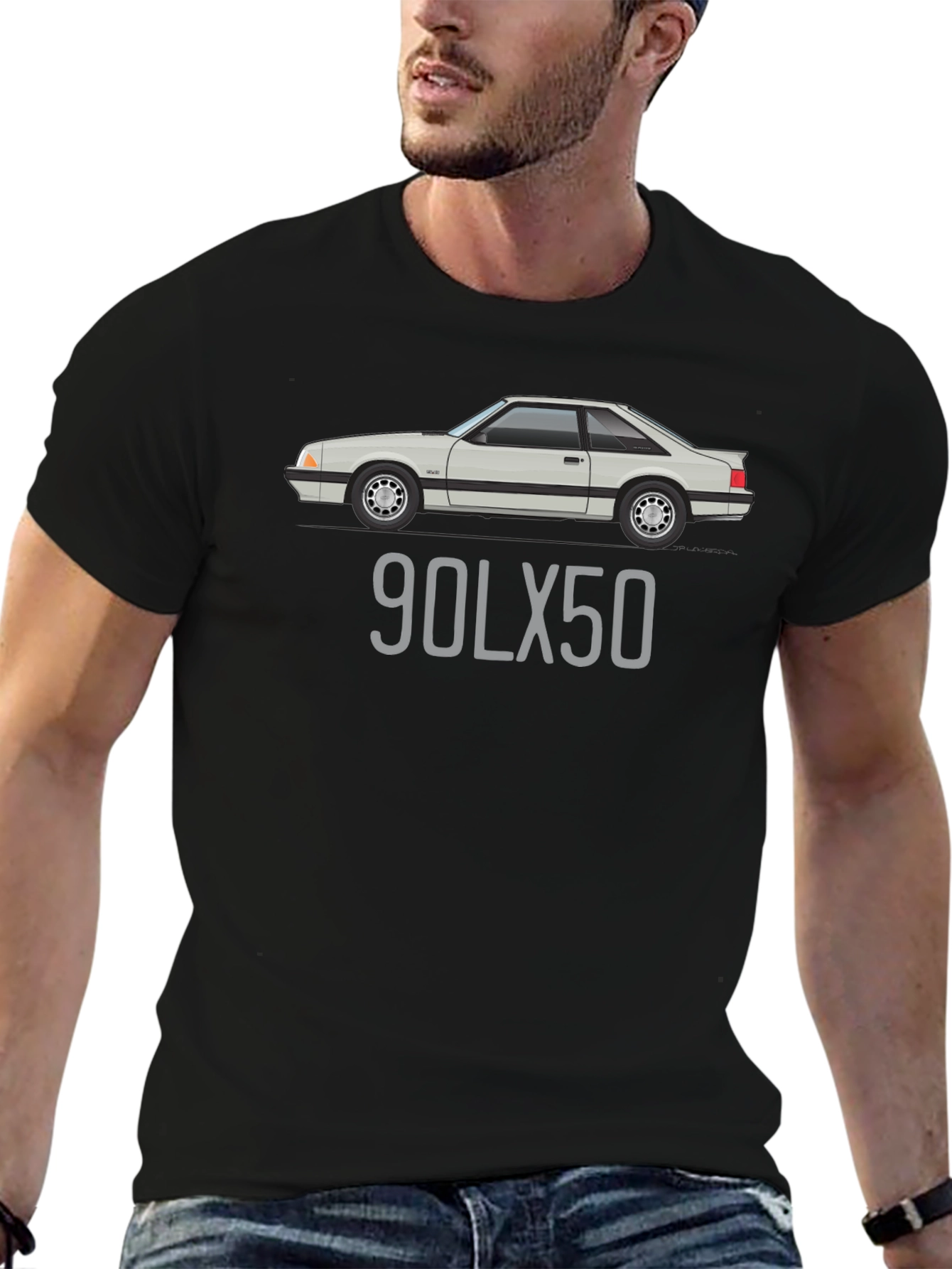 90LX50 Car T-Shirt - Automotive Fan Apparel