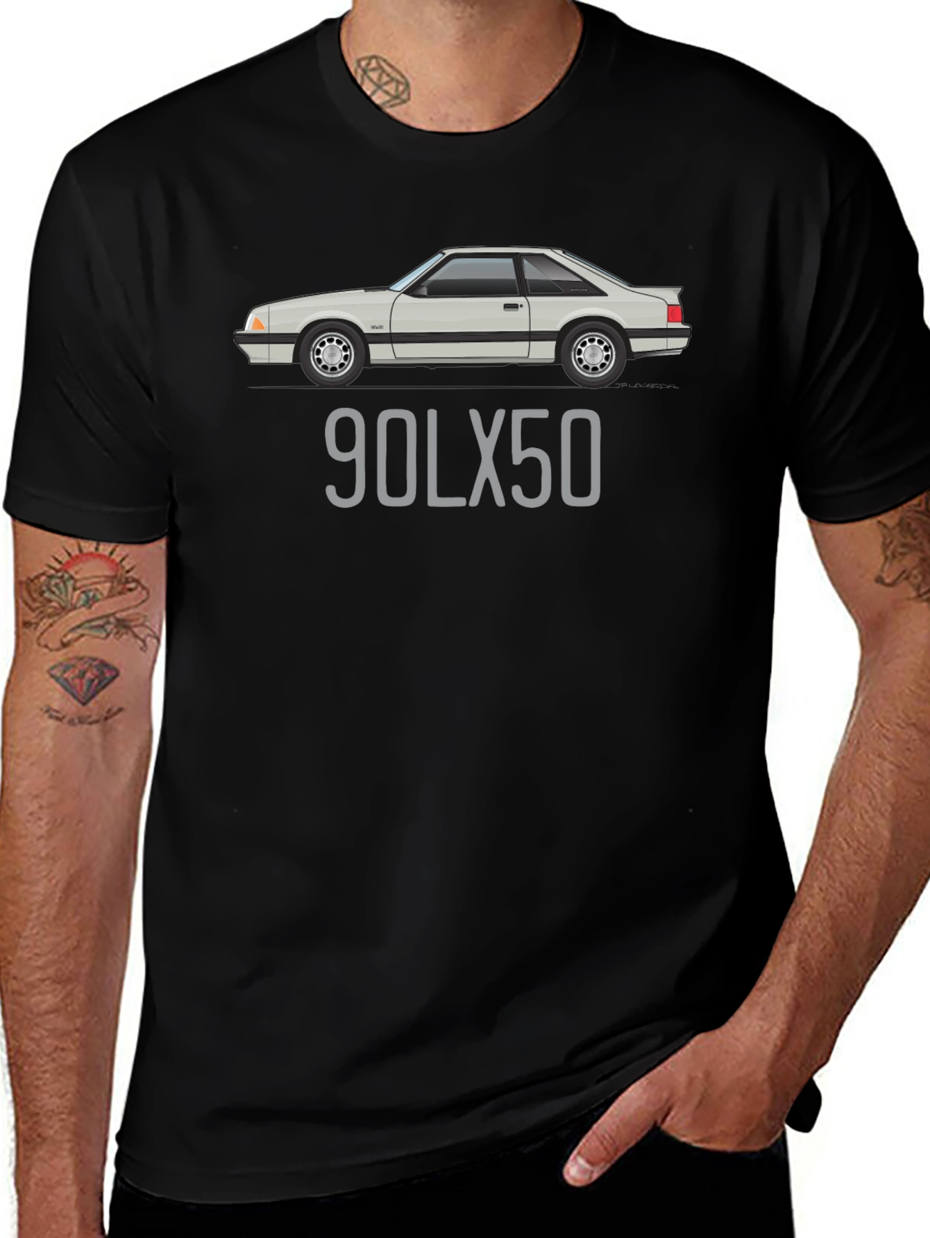 90LX50 Car T-Shirt - Automotive Fan Apparel