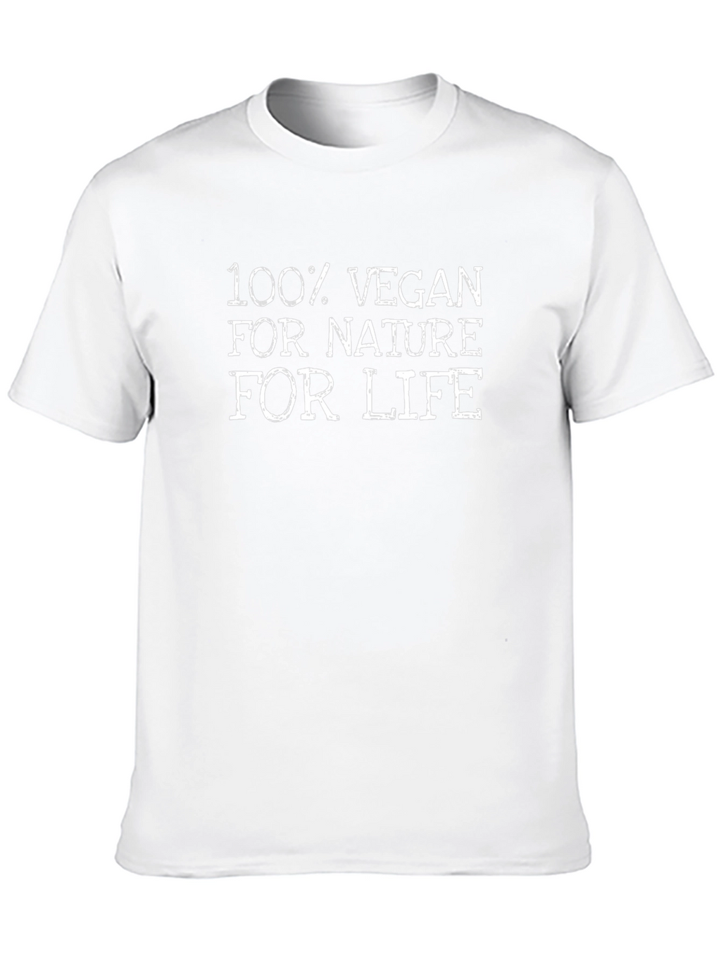 100% Vegan Nature Life Black T-Shirt