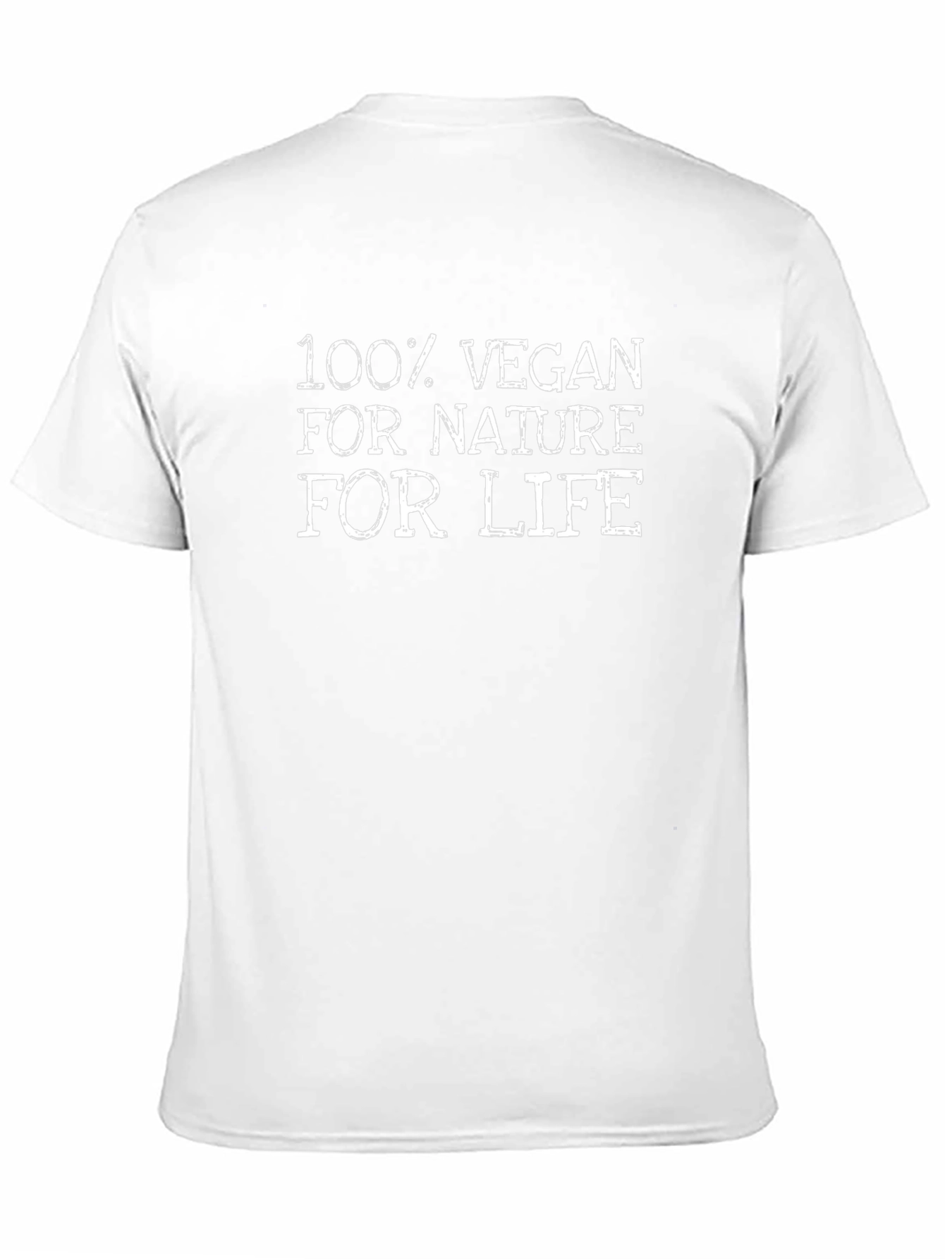 100% Vegan Nature Life Black T-Shirt