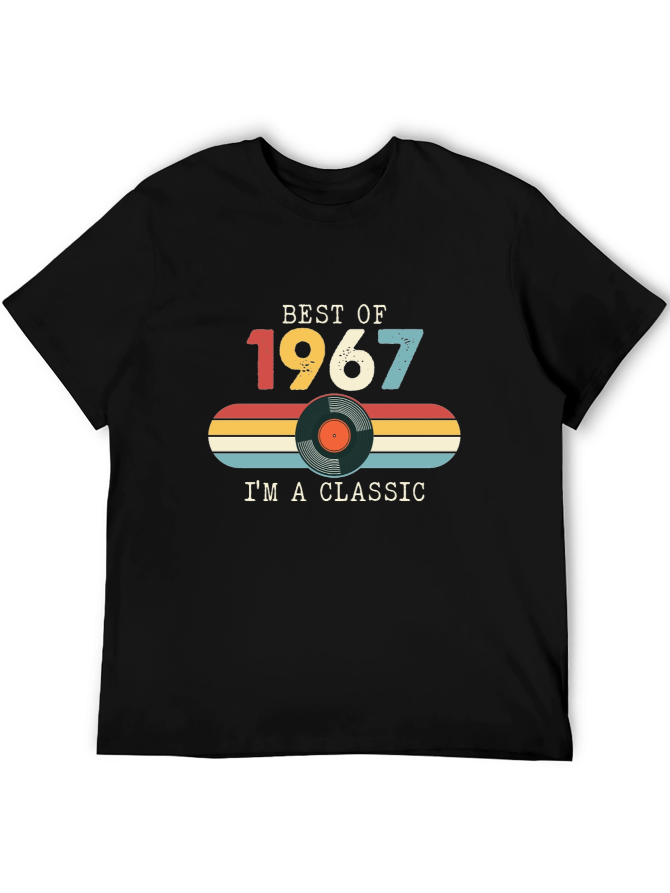 Best of 1967 Classic Vinyl Record Graphic T-Shirt