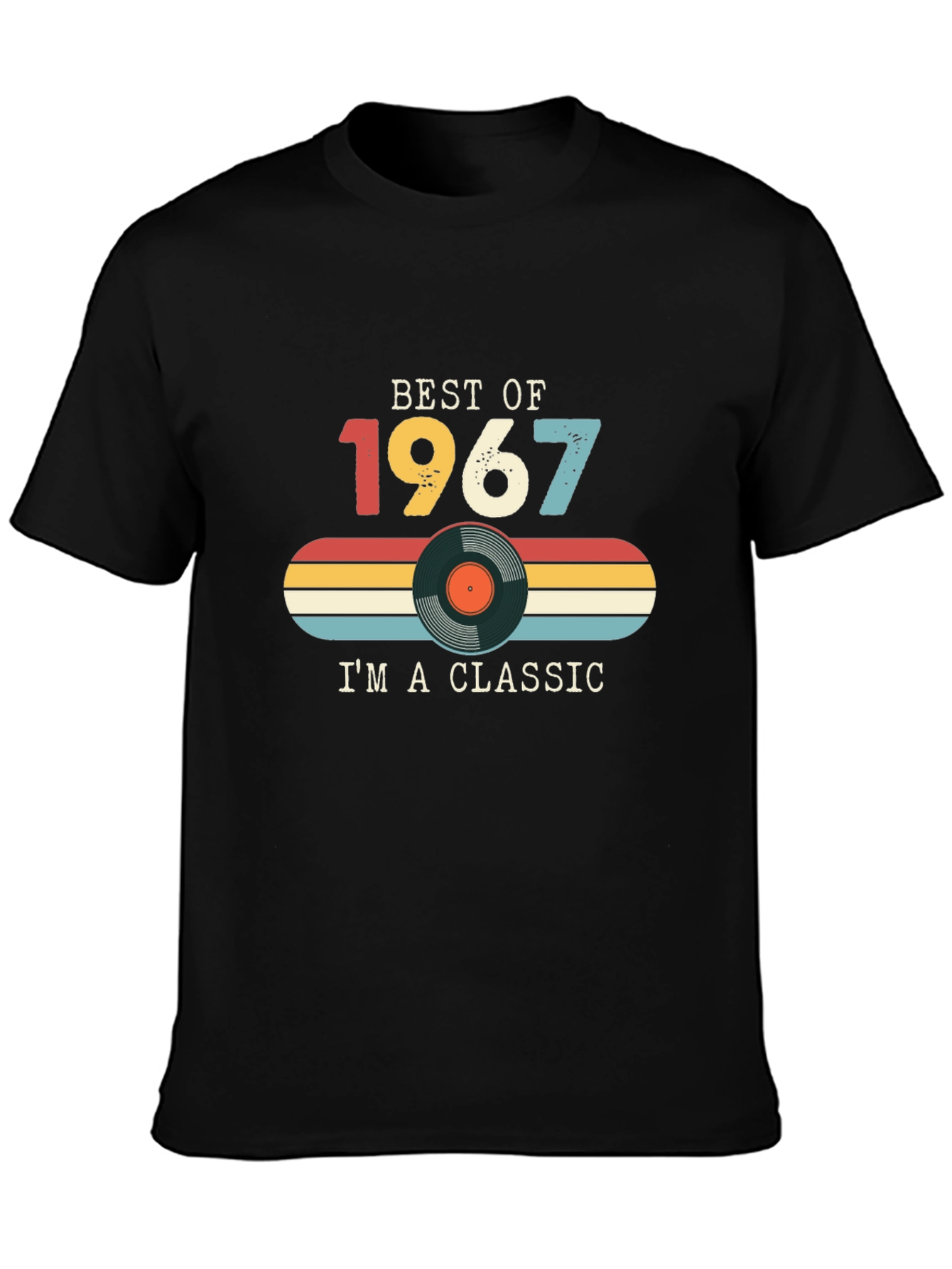 Best of 1967 Classic Vinyl Record Graphic T-Shirt