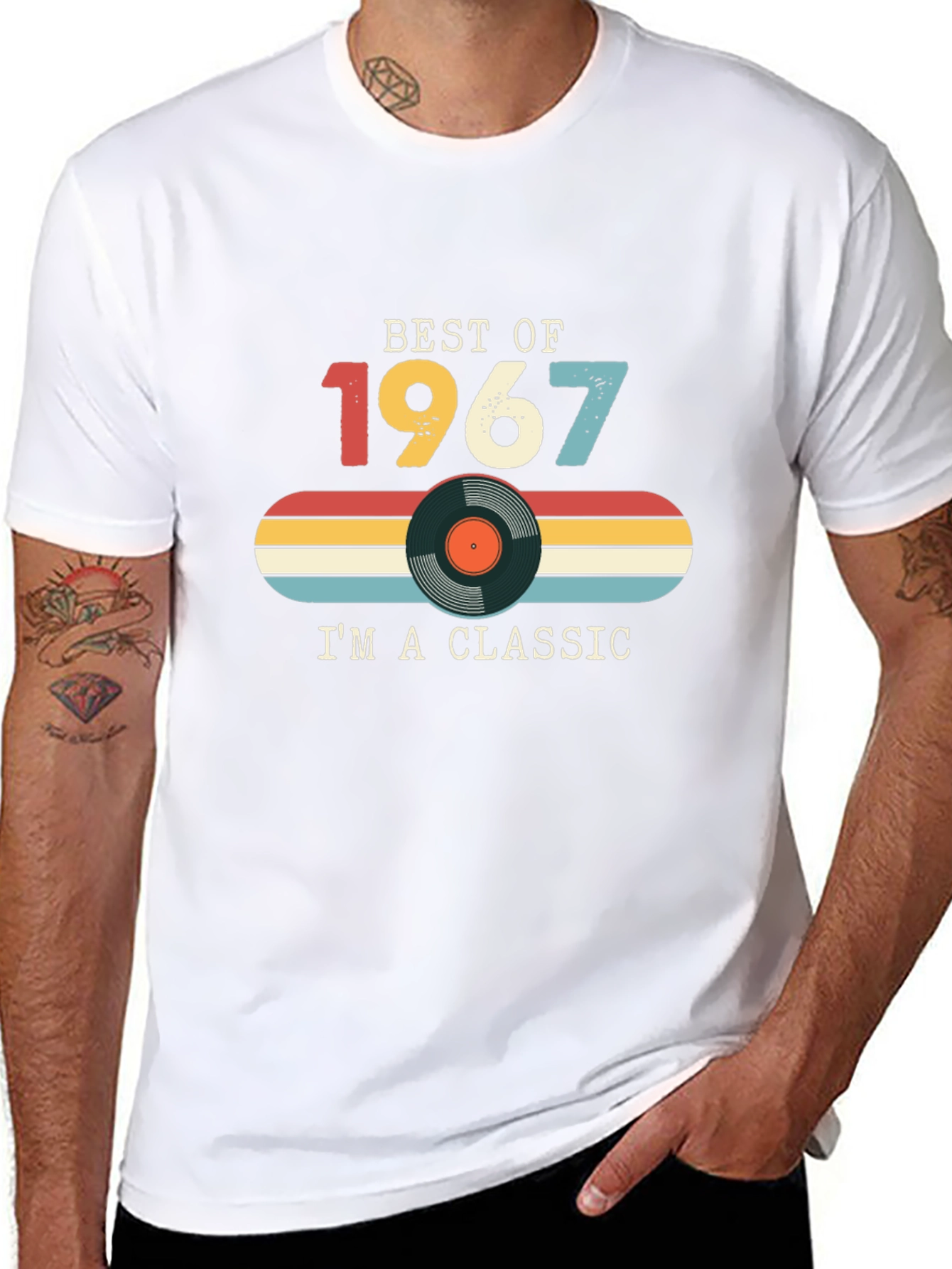 Best of 1967 Classic Vinyl Record Graphic T-Shirt