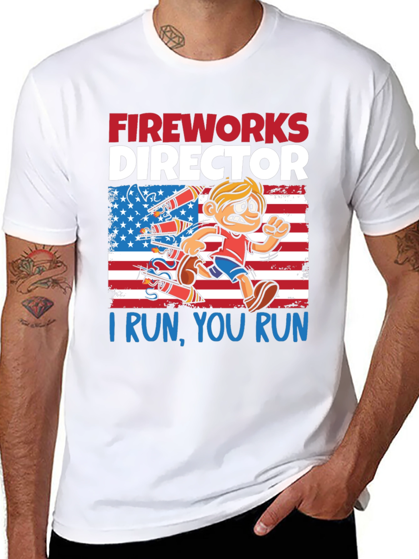 Fireworks Director T-Shirt - I Run You Run!