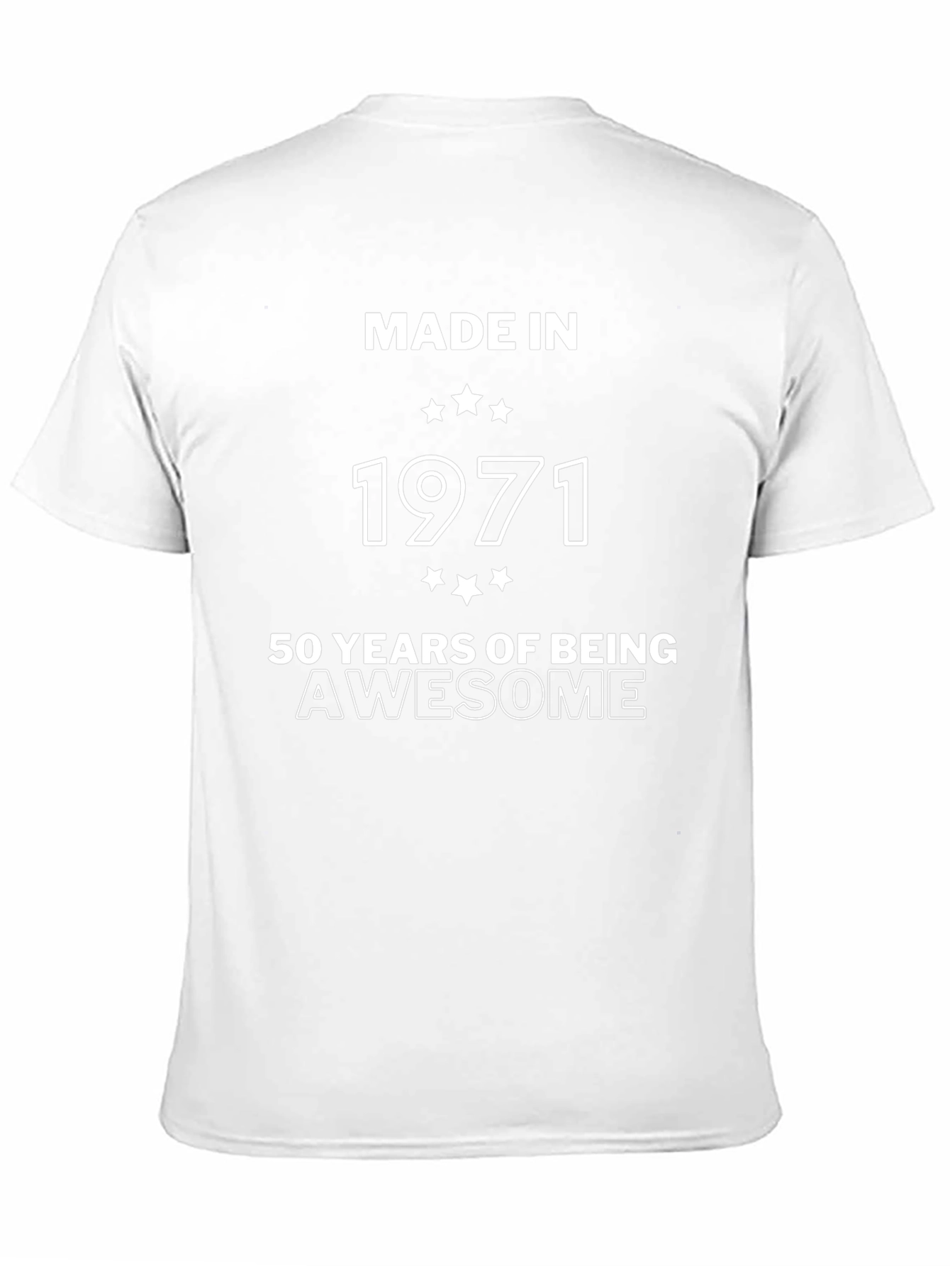 Made in 1971 50 Years of Being Awesome Black T-Shirt