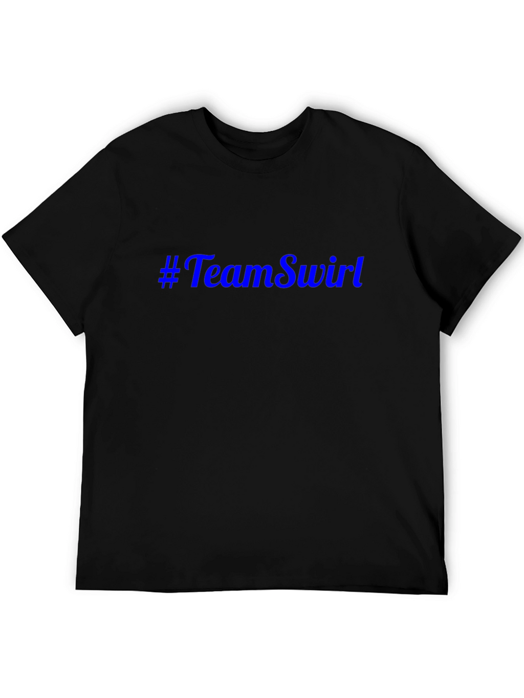 #TeamSwirl Black Cotton T-Shirt