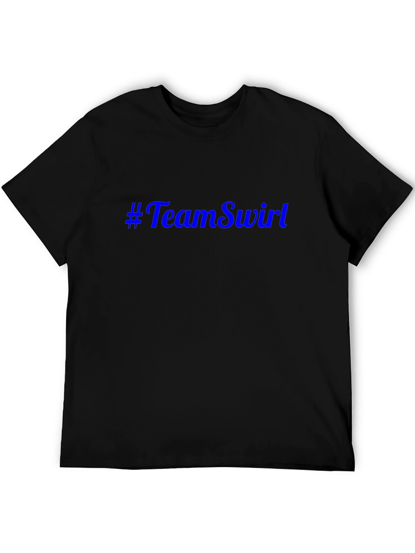 #TeamSwirl Black Cotton T-Shirt