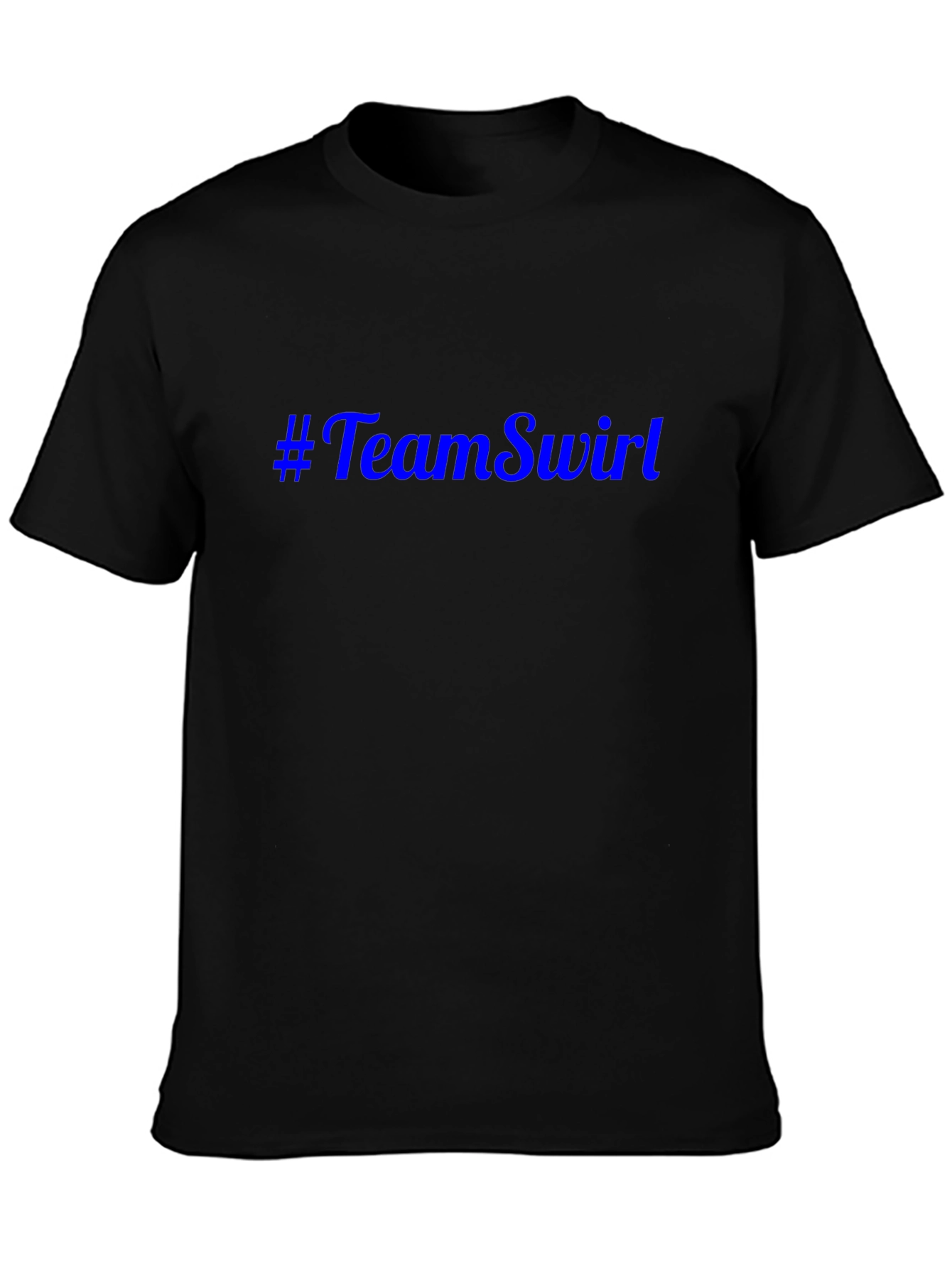 #TeamSwirl Black Cotton T-Shirt