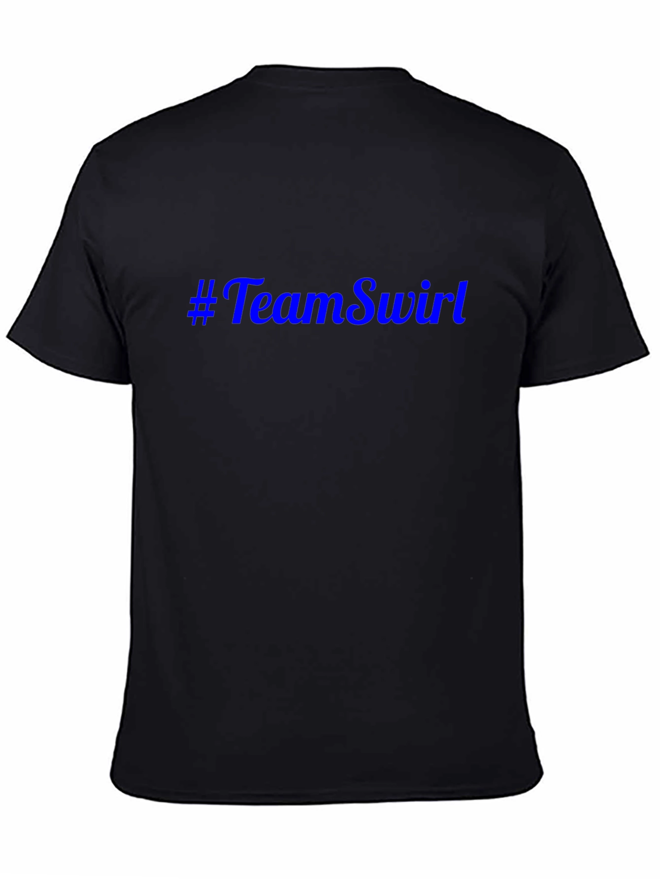 #TeamSwirl Black Cotton T-Shirt
