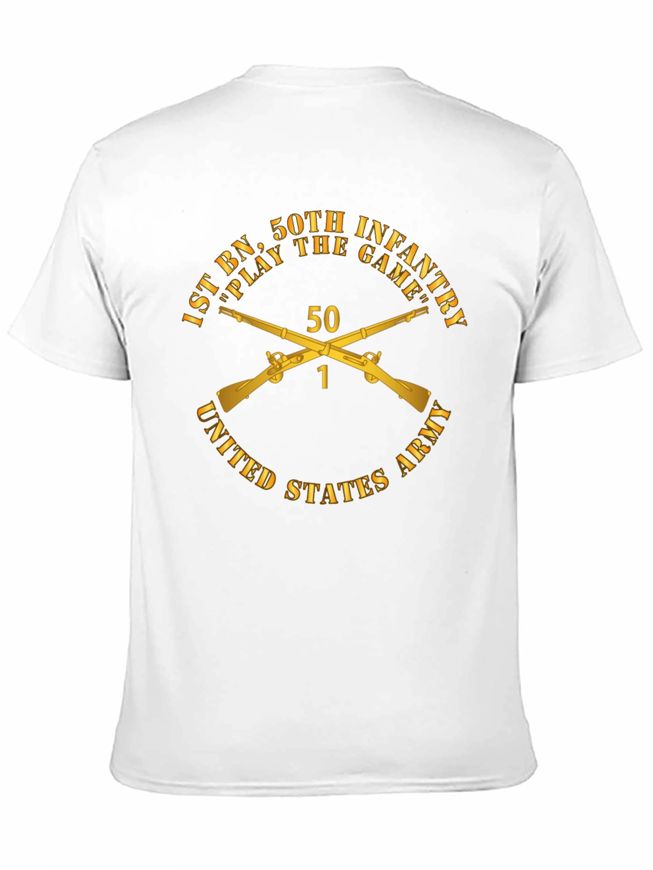 1st BN 50th Infantry T-Shirt - Black