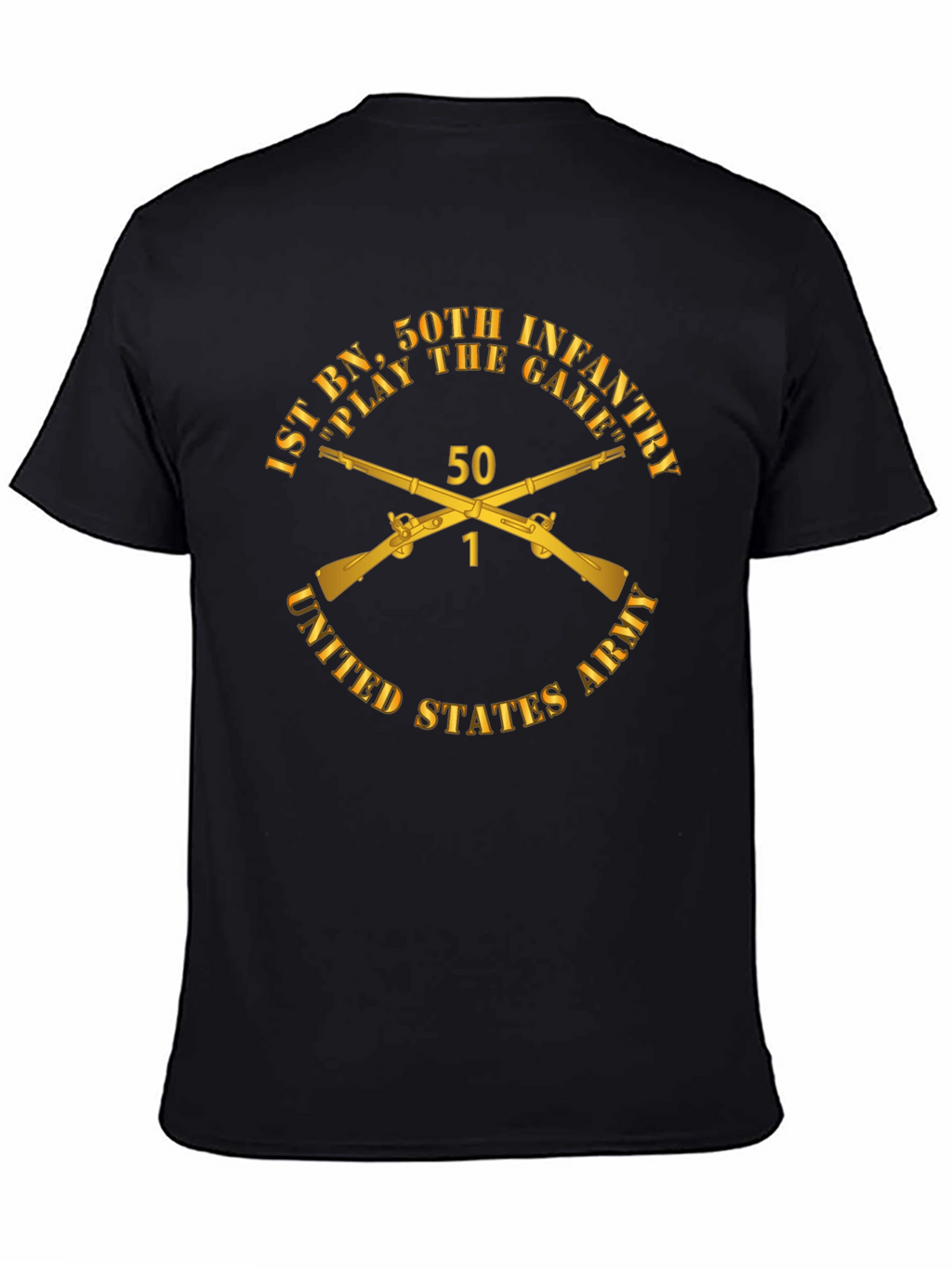 1st BN 50th Infantry T-Shirt - Black