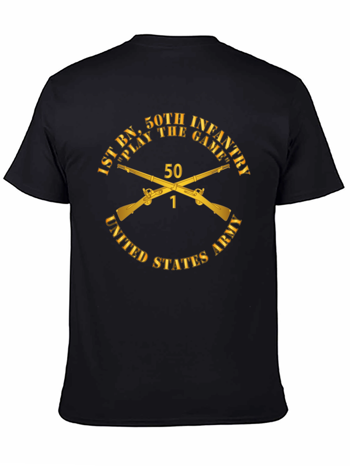 1st BN 50th Infantry T-Shirt - Black