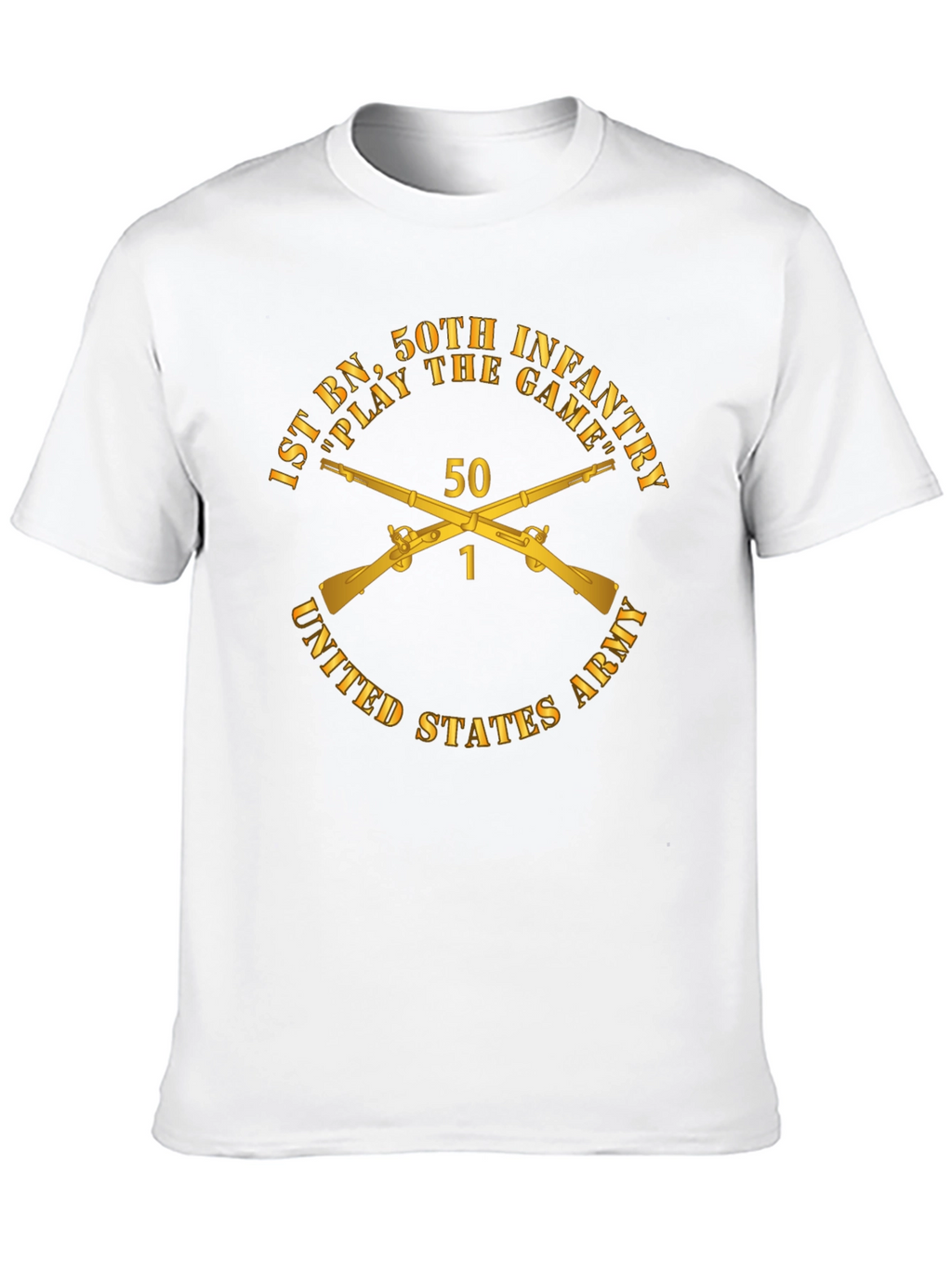 1st BN 50th Infantry T-Shirt - Black