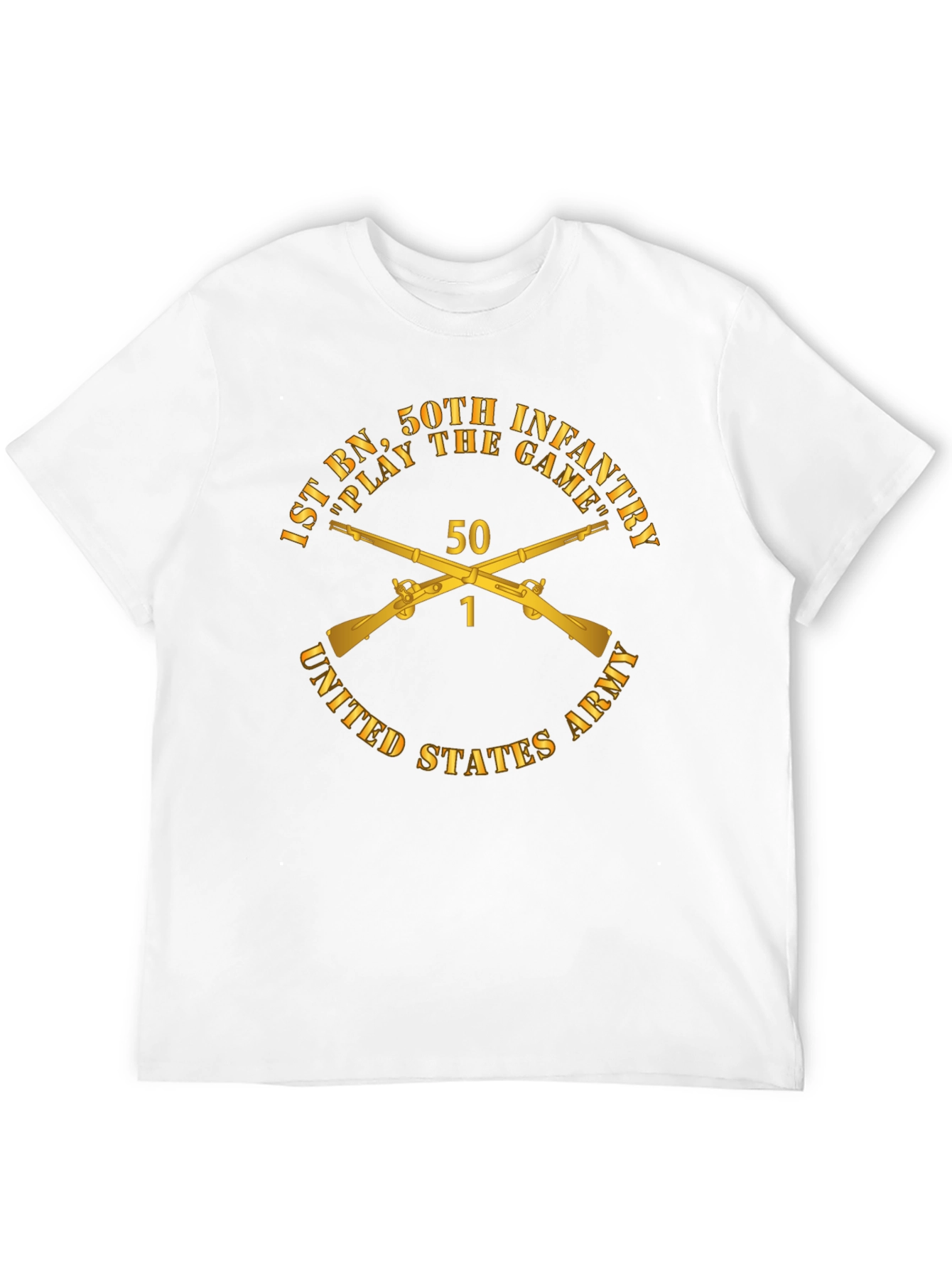1st BN 50th Infantry T-Shirt - Black