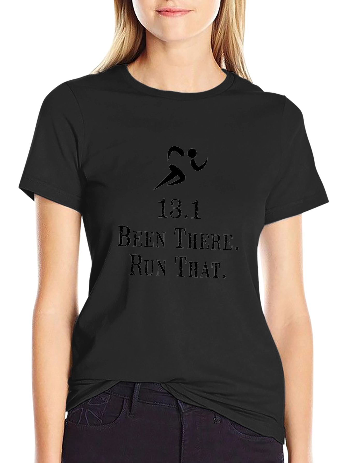 13.1 Been There. Run That. Mens Black T-Shirt