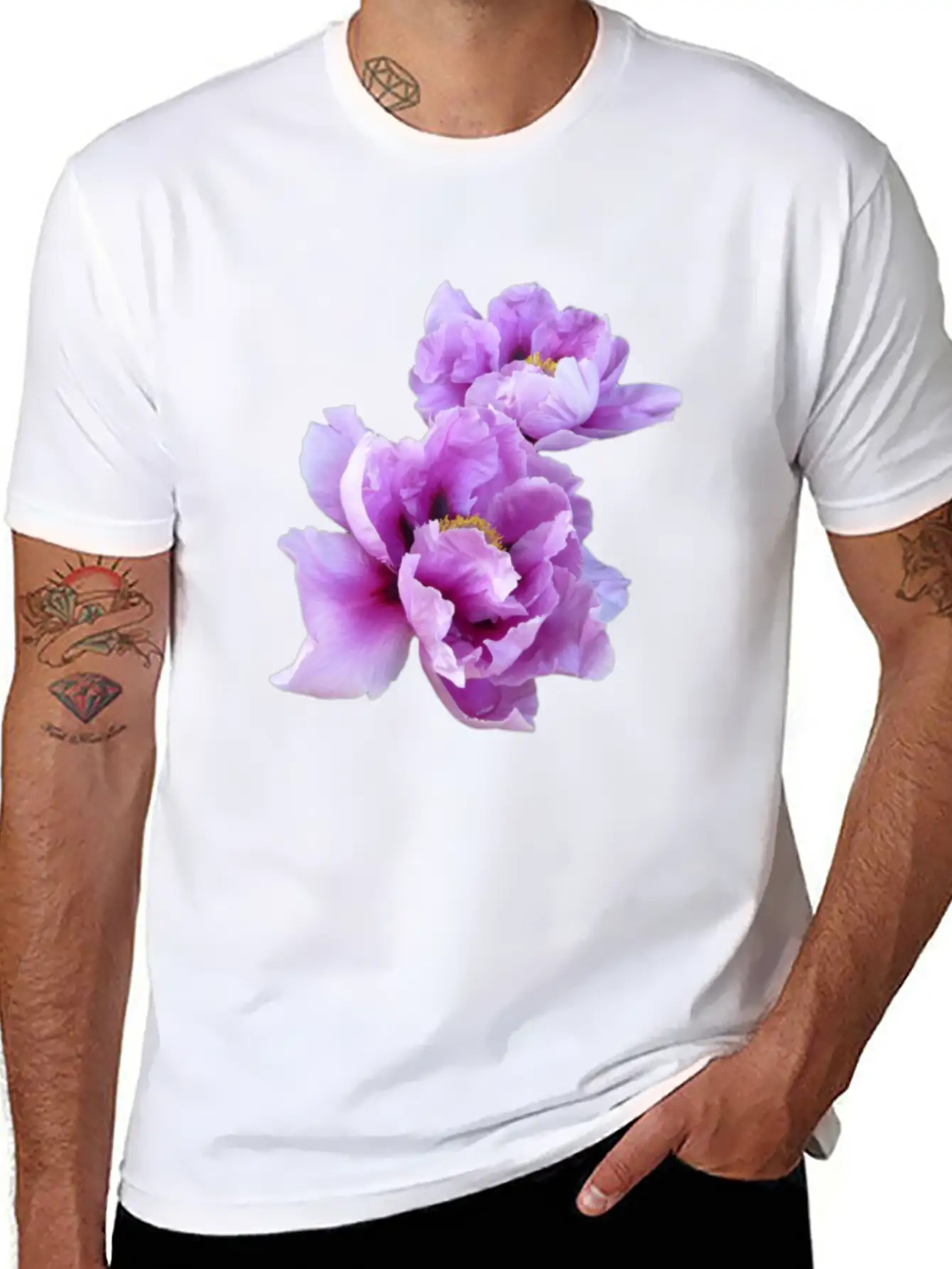 ''Aesthetic'' Flower Modern Fit Casual T-Shirt – Clean And Versatile Design
