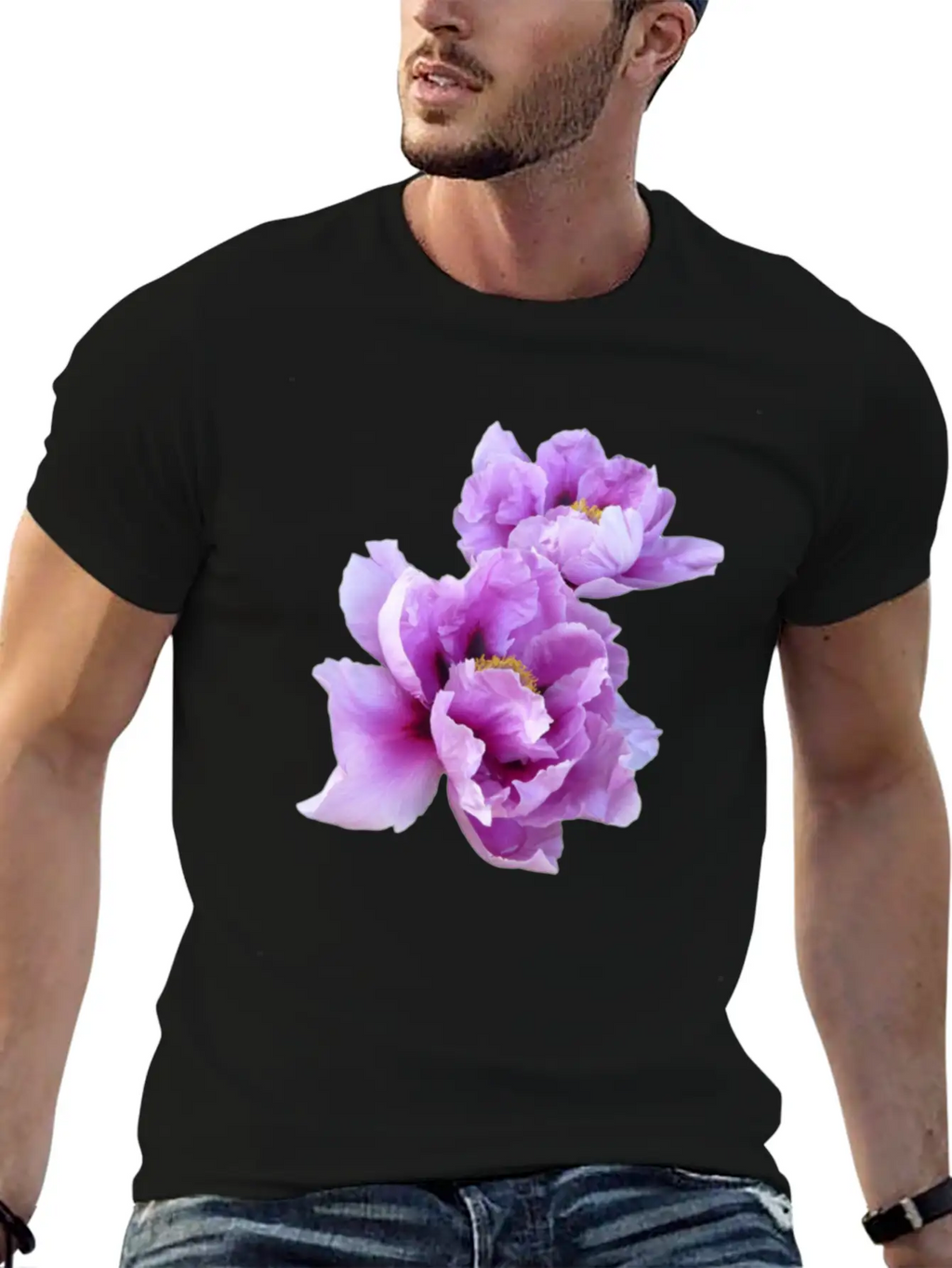 ''Aesthetic'' Flower Modern Fit Casual T-Shirt – Clean And Versatile Design