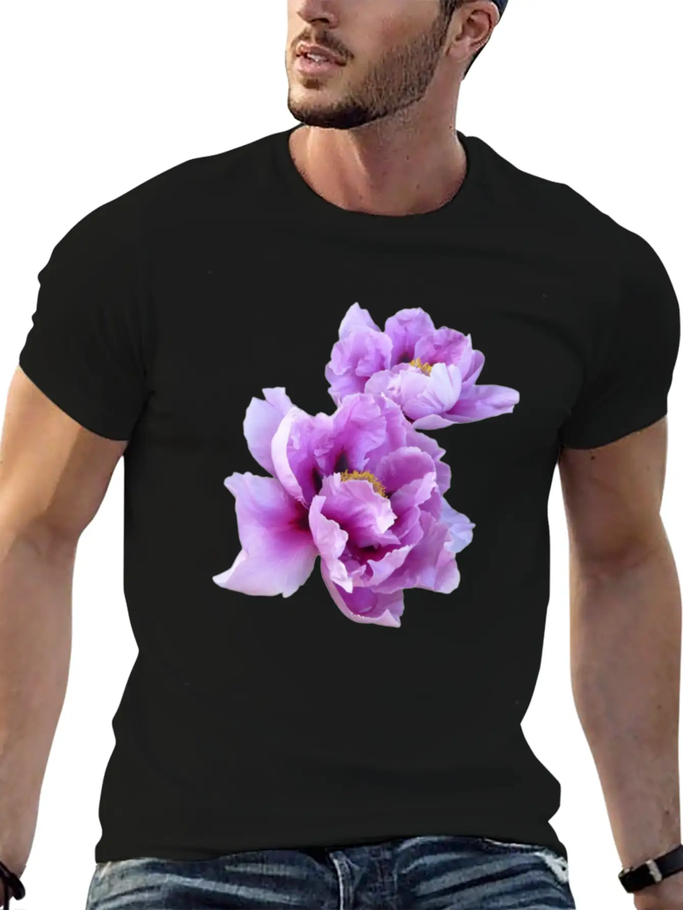 ''Aesthetic'' Flower Modern Fit Casual T-Shirt – Clean And Versatile Design