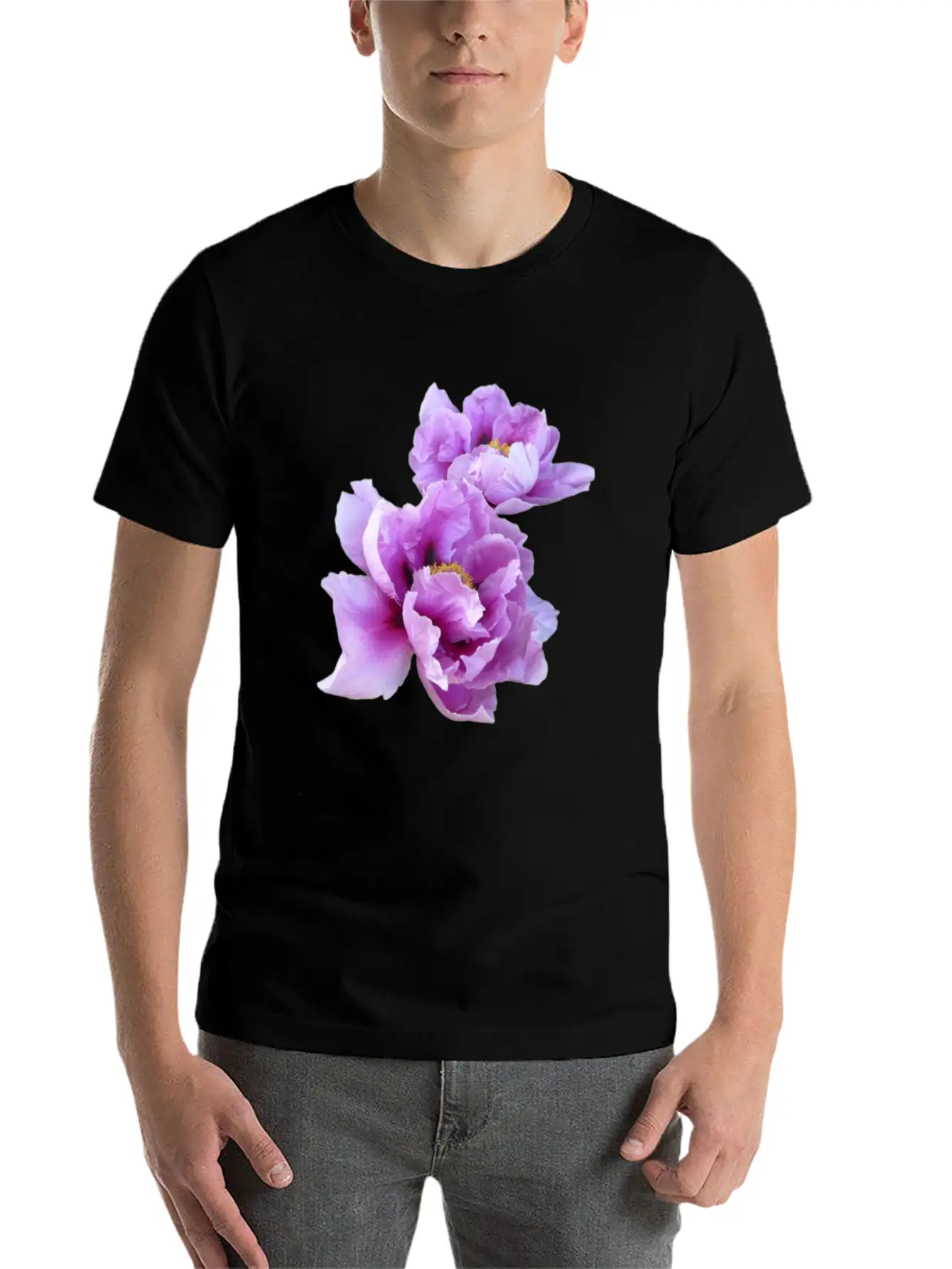 ''Aesthetic'' Flower Modern Fit Casual T-Shirt – Clean And Versatile Design