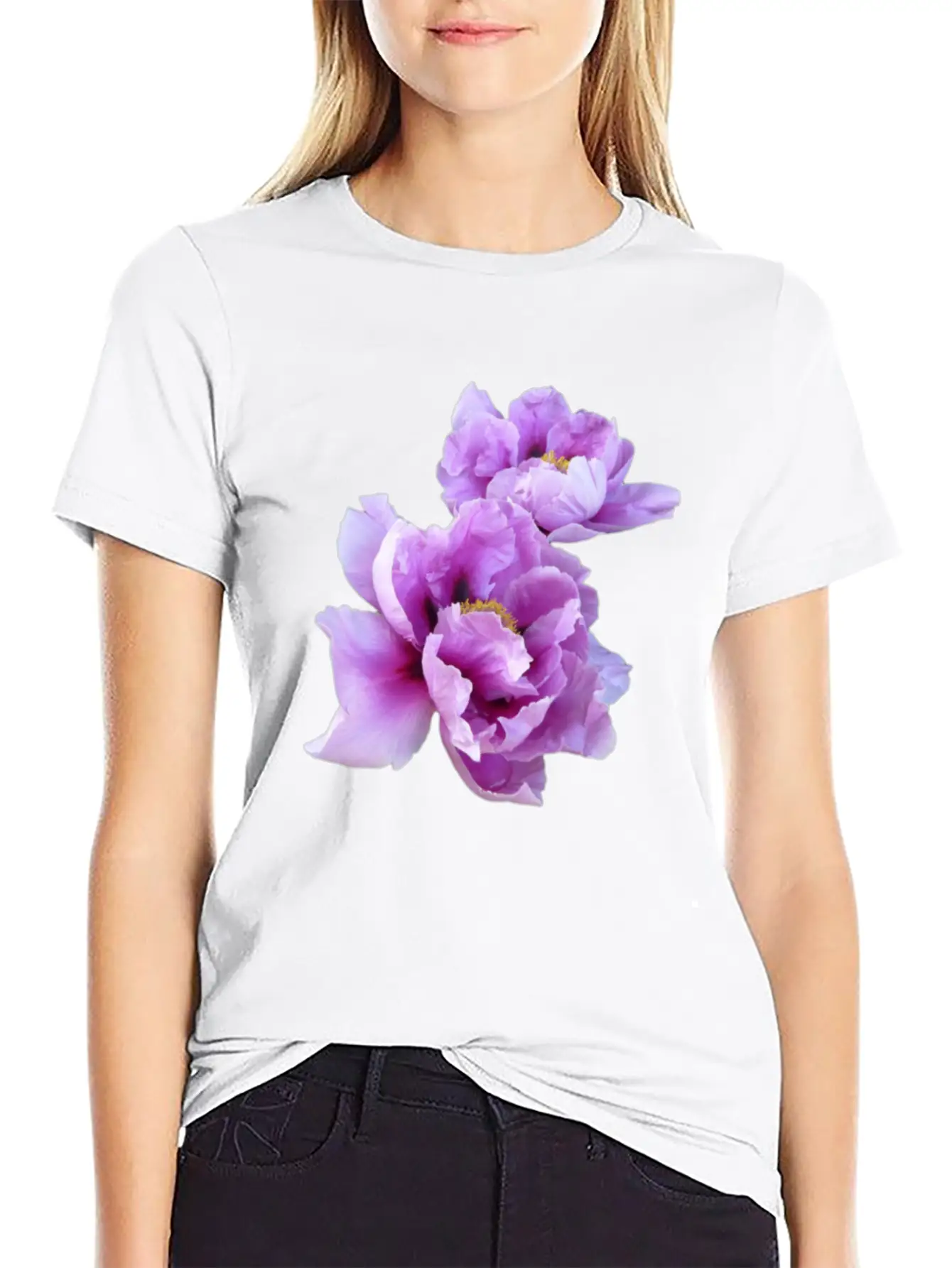 ''Aesthetic'' Flower Modern Fit Casual T-Shirt – Clean And Versatile Design