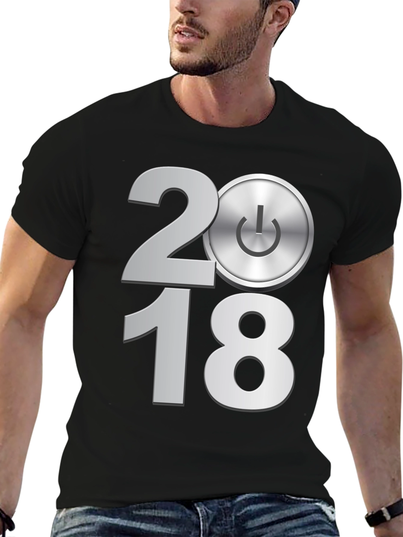 2018 Power Button Graphic Tee