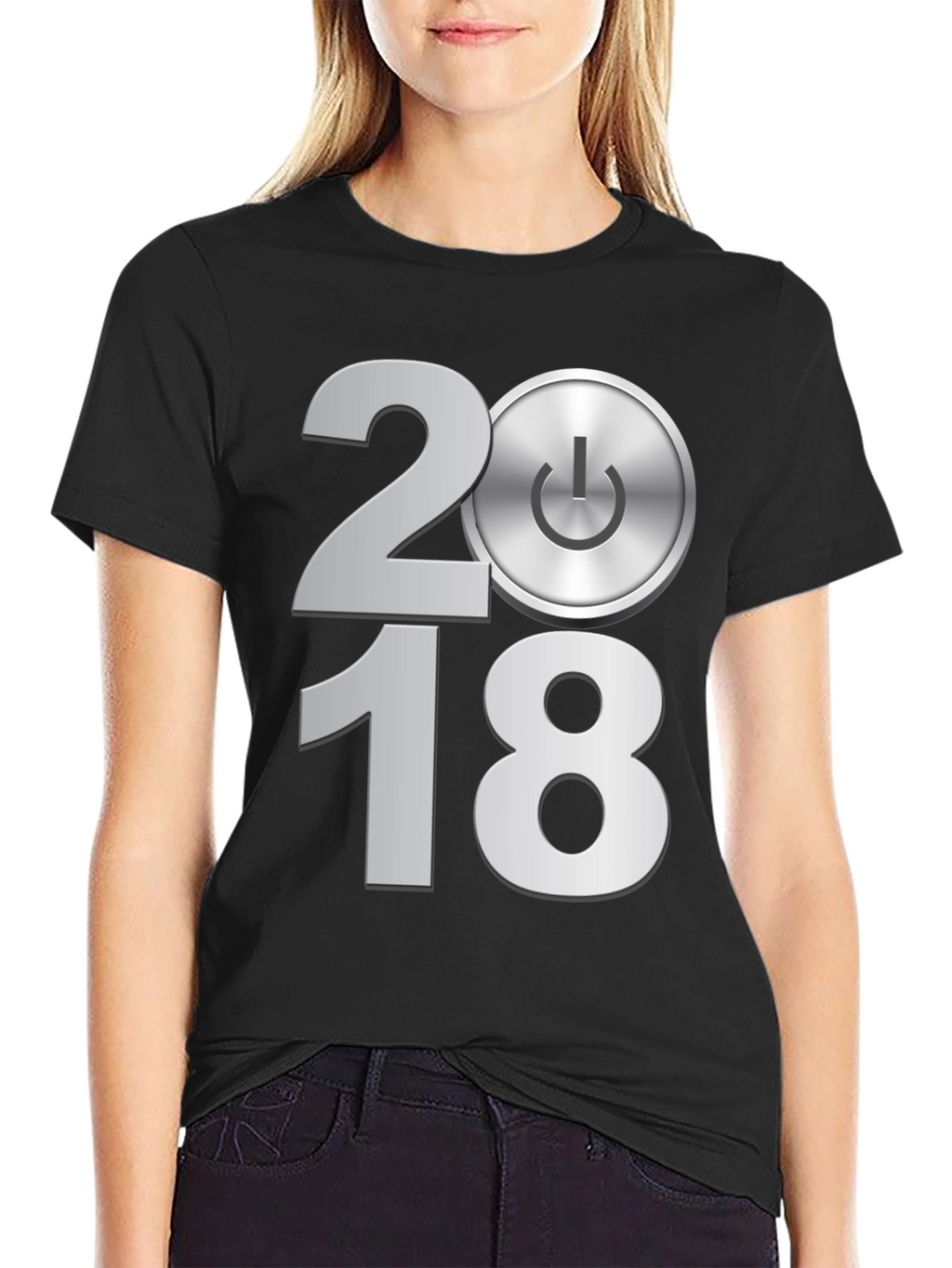 2018 Power Button Graphic Tee
