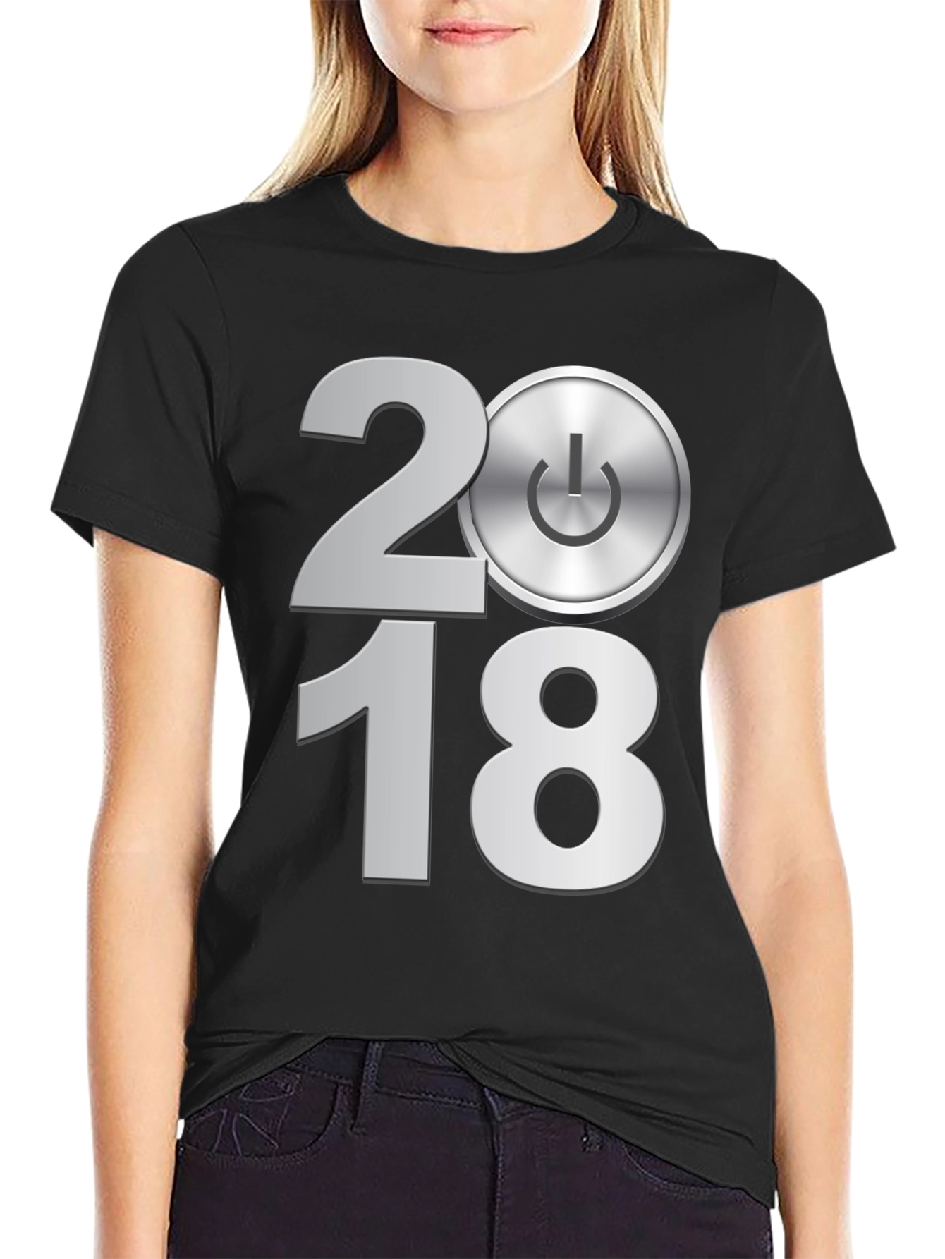 2018 Power Button Graphic Tee