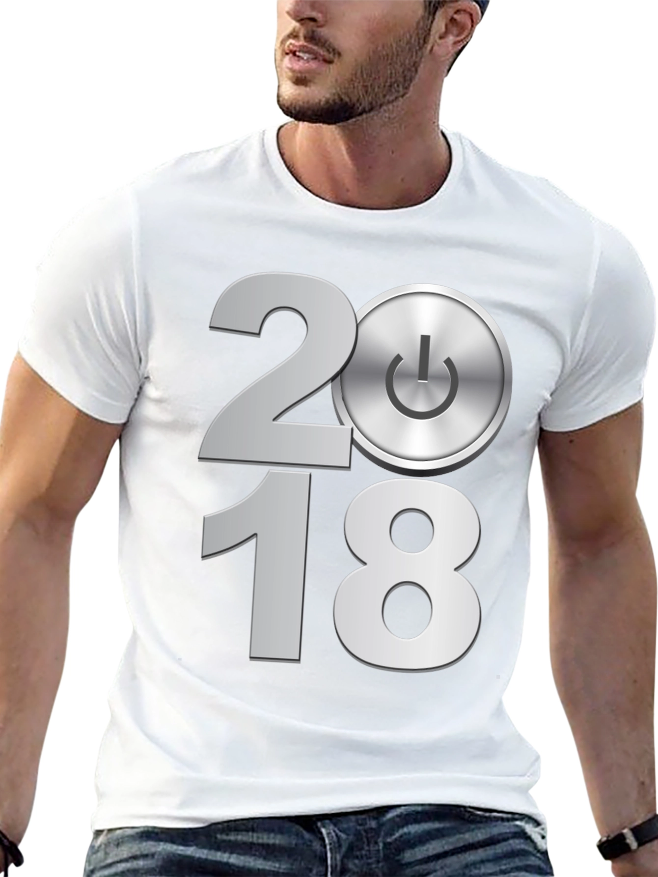 2018 Power Button Graphic Tee