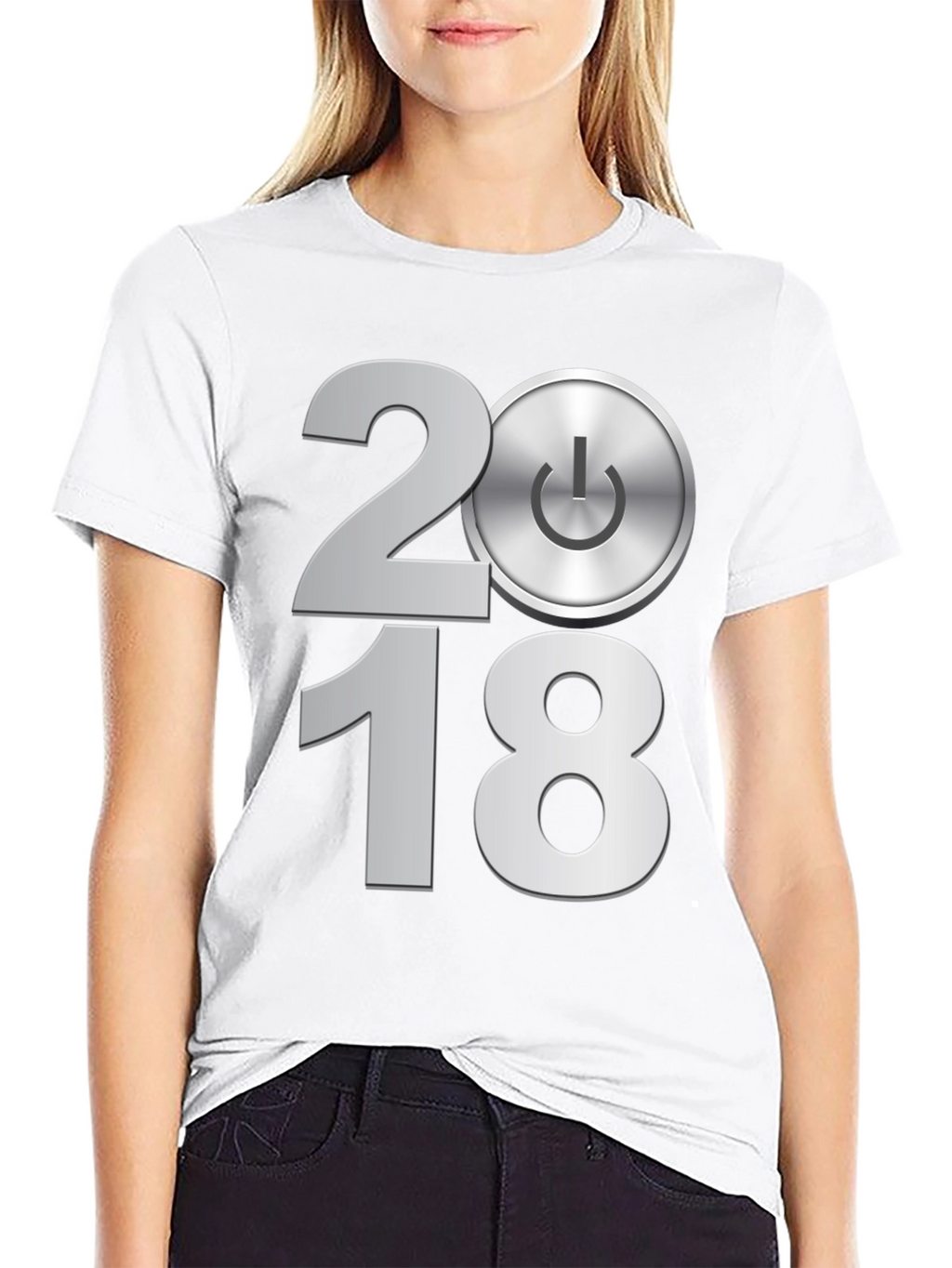 2018 Power Button Graphic Tee