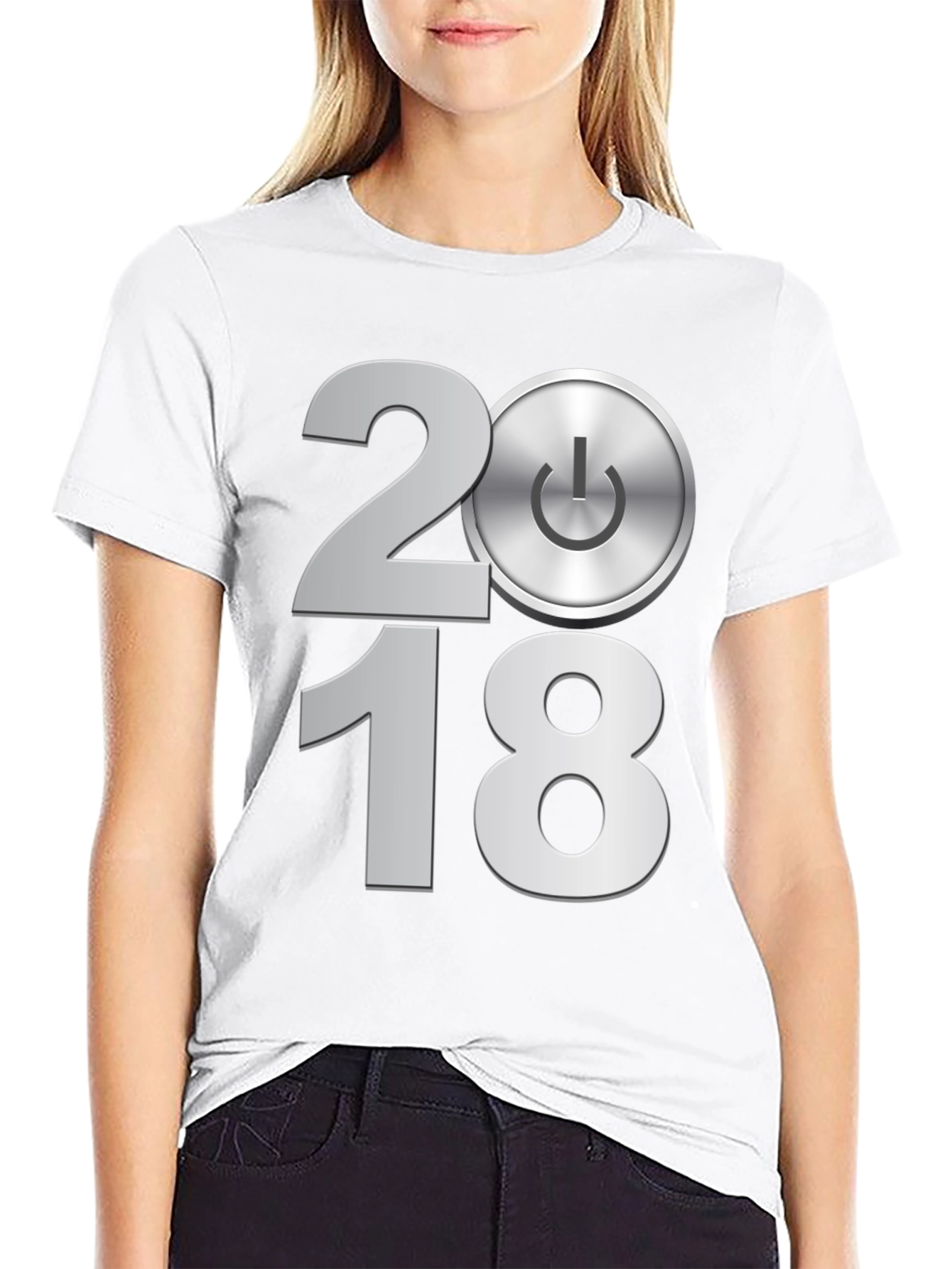 2018 Power Button Graphic Tee