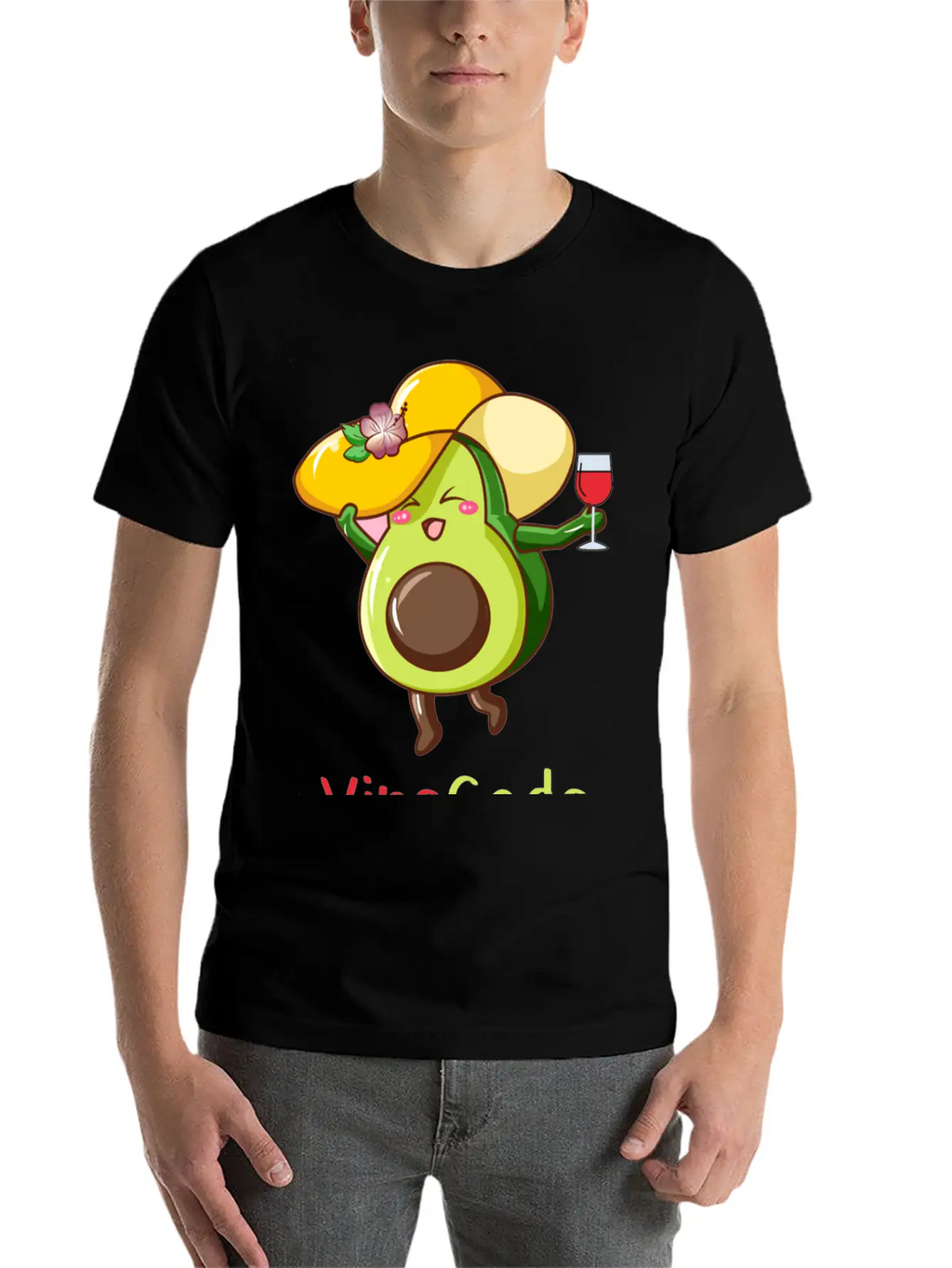Avocato Avocado Cat Vegan Vegetarian Modern Fit Casual T-Shirt – Clean And Versatile Design