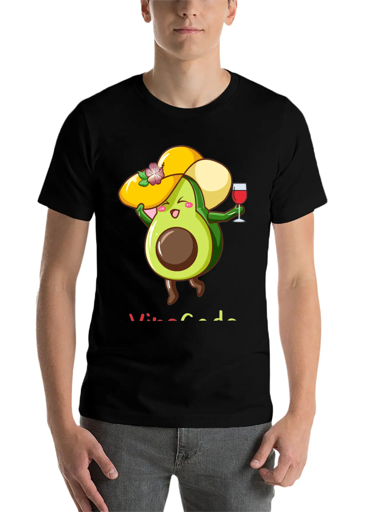 Avocato Avocado Cat Vegan Vegetarian Modern Fit Casual T-Shirt – Clean And Versatile Design