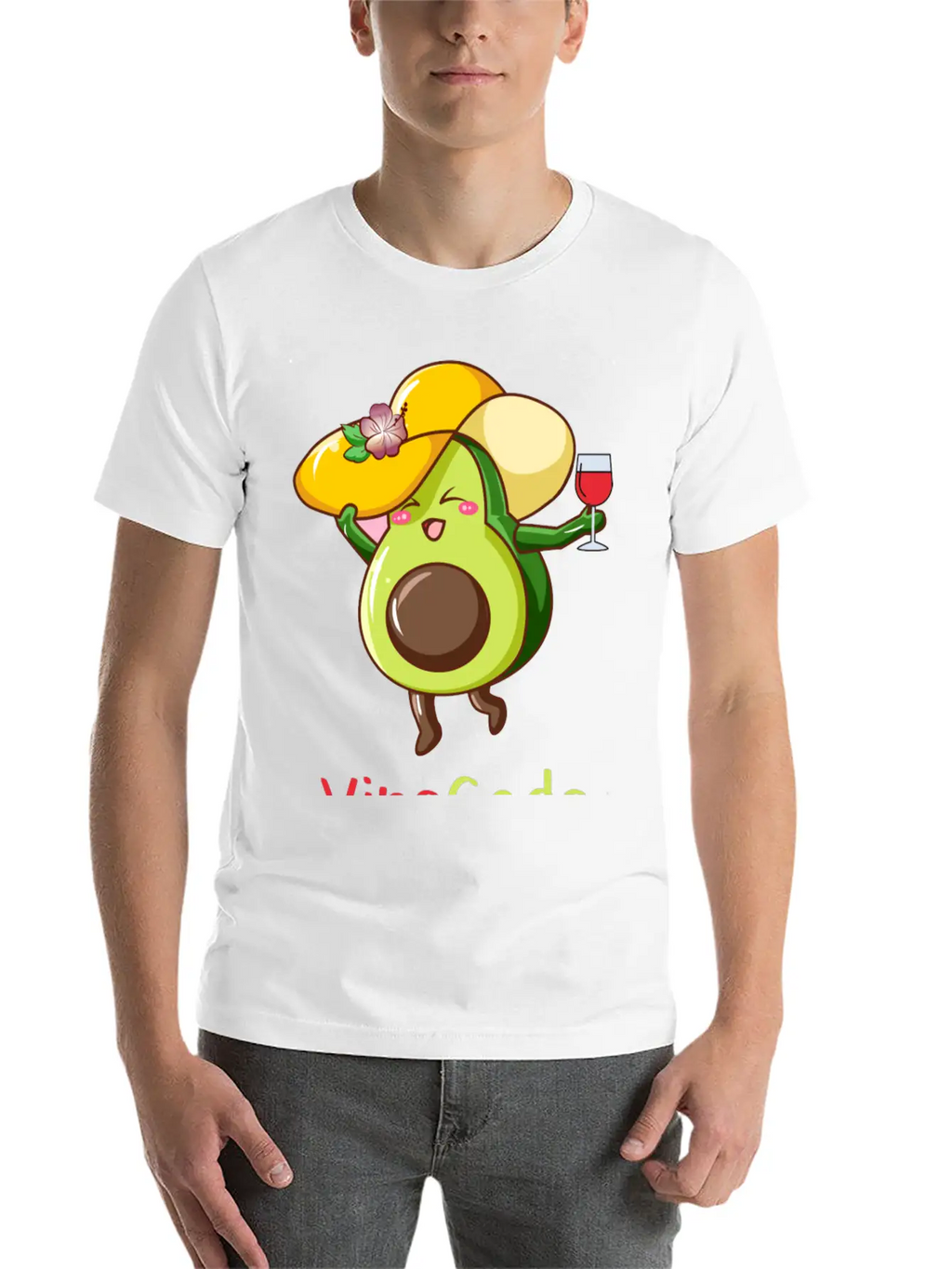 Avocato Avocado Cat Vegan Vegetarian Modern Fit Casual T-Shirt – Clean And Versatile Design
