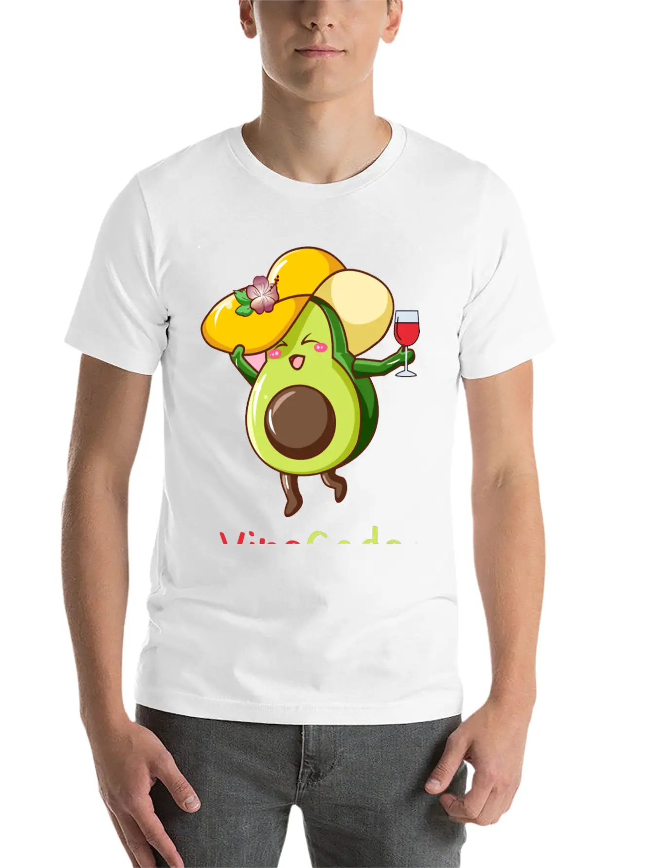 Avocato Avocado Cat Vegan Vegetarian Modern Fit Casual T-Shirt – Clean And Versatile Design