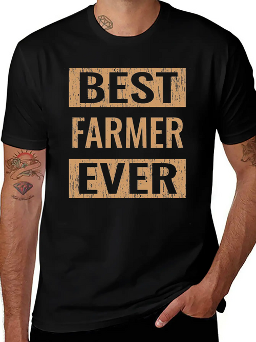 "Best Farmer Ever" Gardening Shirt For Gardeners Essential Unisex Summer Tee – Soft Cotton Casual Fit