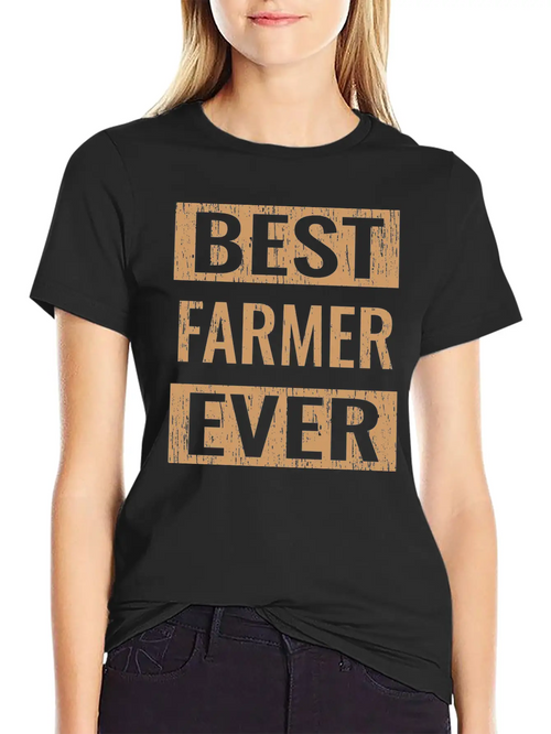 "Best Farmer Ever" Gardening Shirt For Gardeners Essential Unisex Summer Tee – Soft Cotton Casual Fit