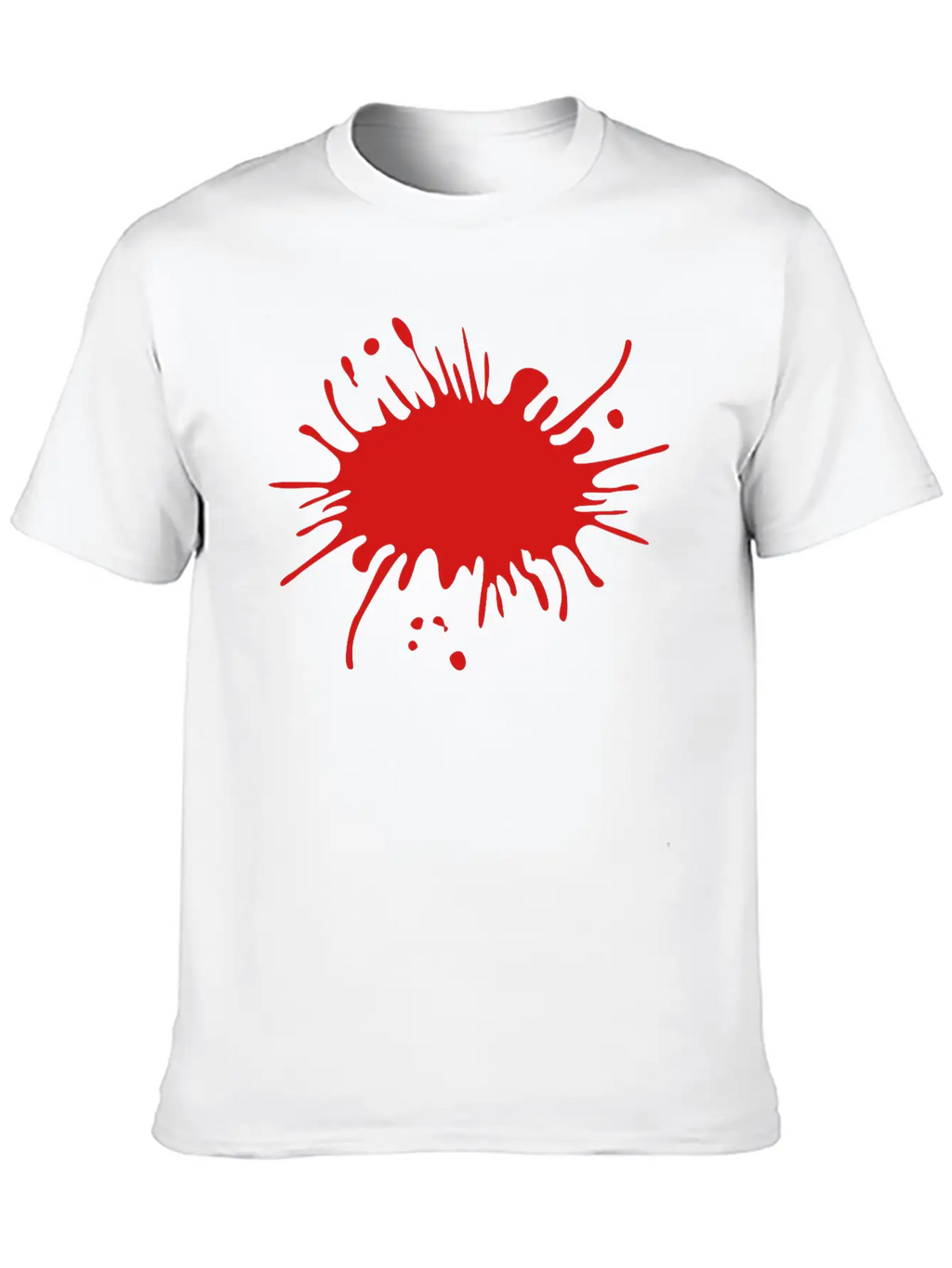 Blood Splatter Timeless Short Sleeve Tee – Comfy And Minimalist Design